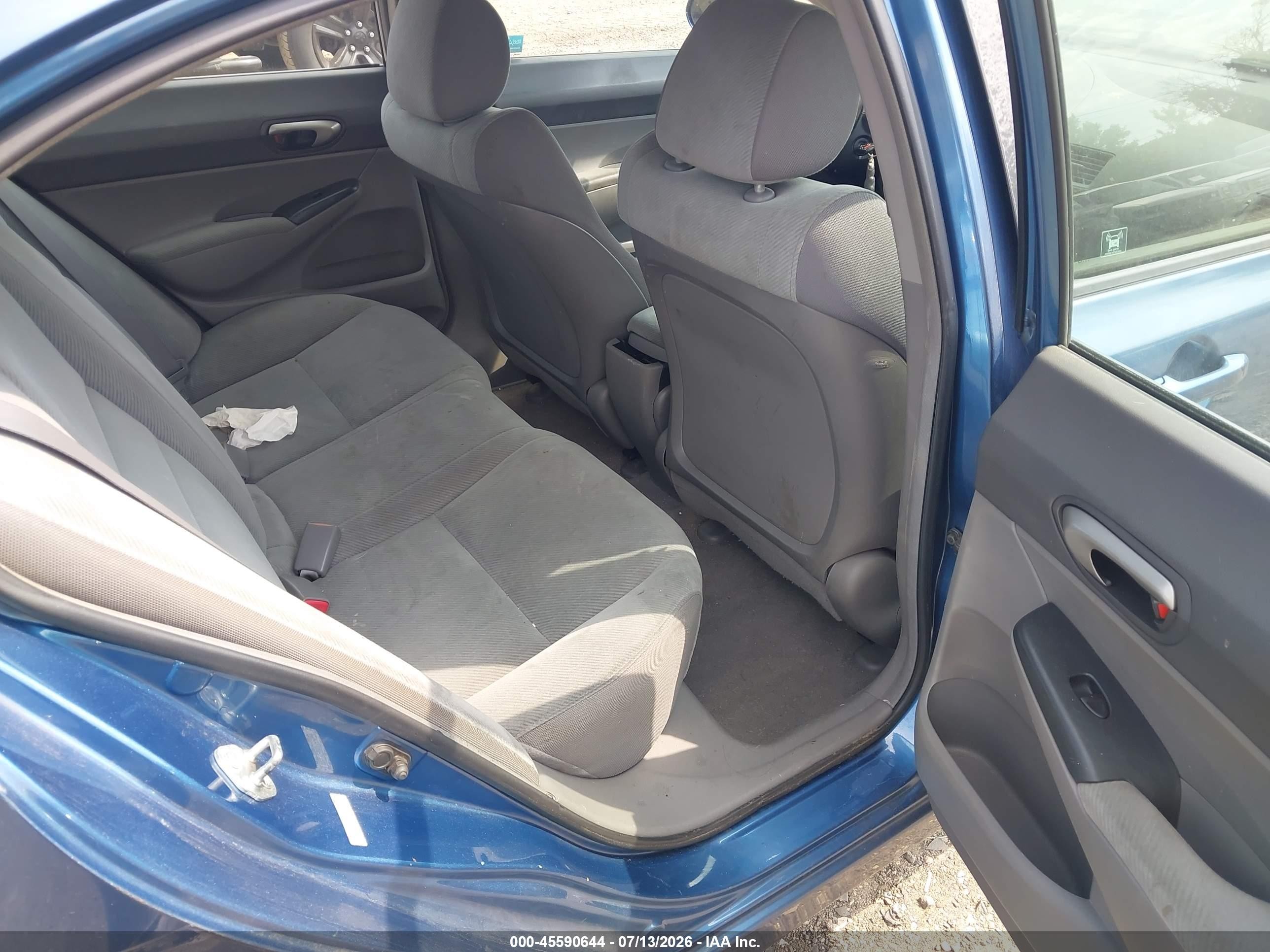 2009 Honda Civic Lx Синий vin: 2HGFA16529H367802