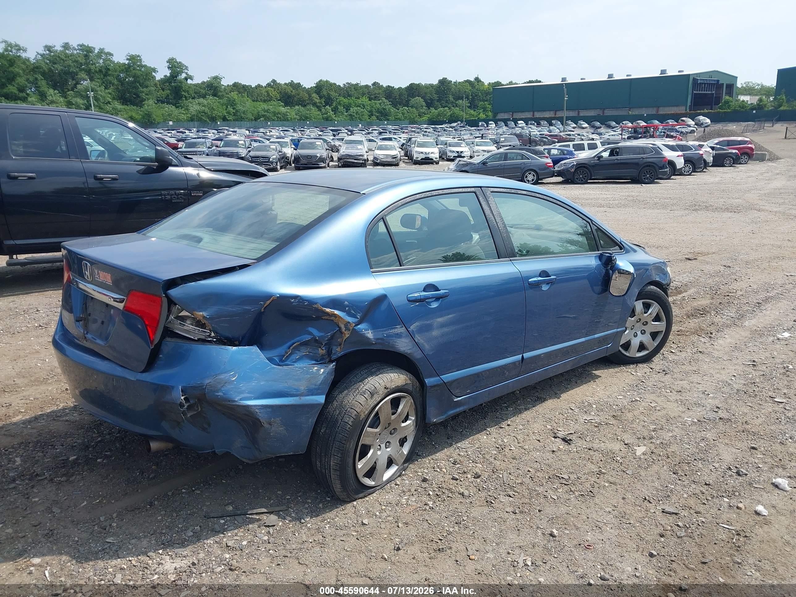 2009 Honda Civic Lx Синий vin: 2HGFA16529H367802