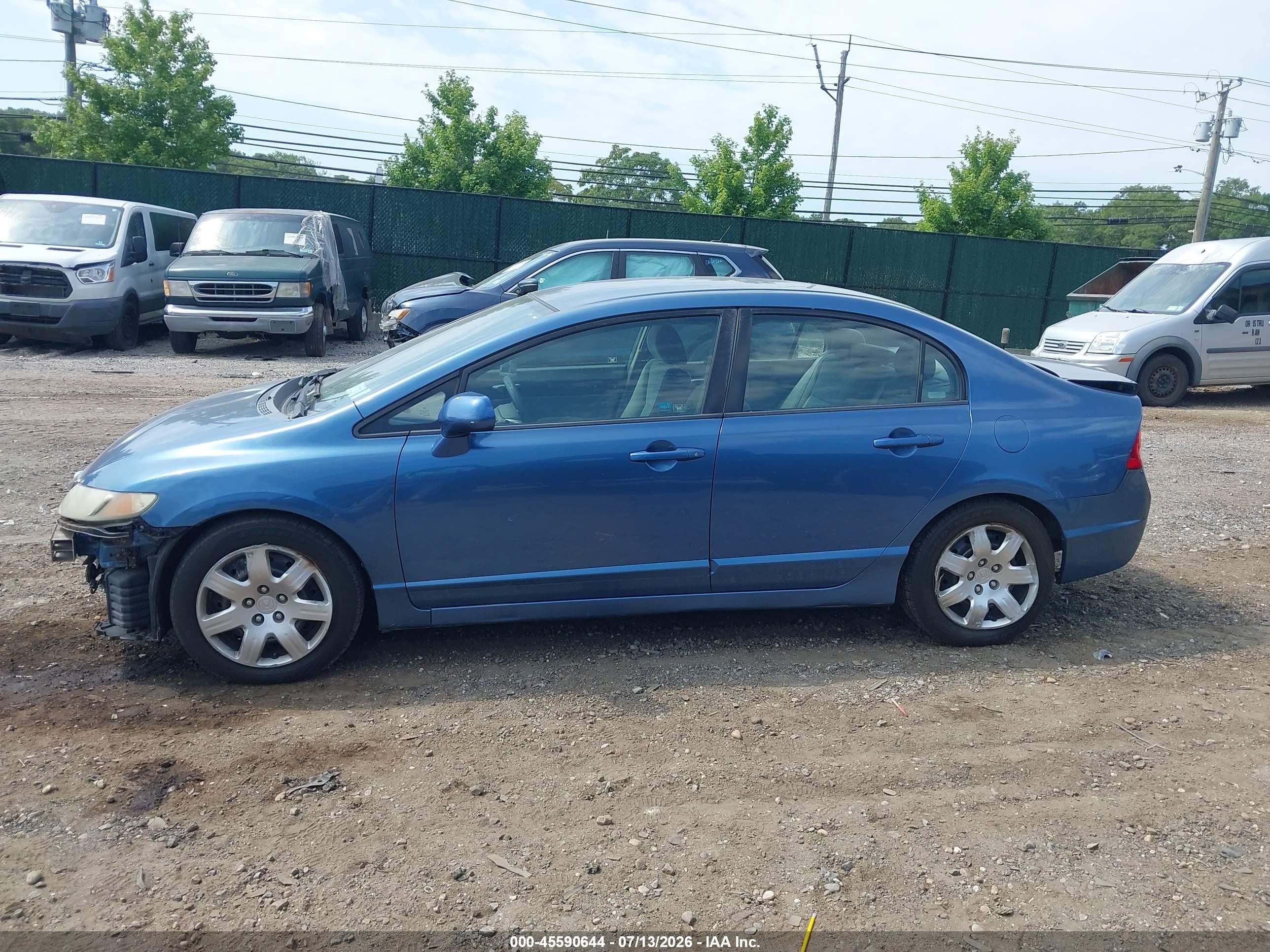 2009 Honda Civic Lx Синий vin: 2HGFA16529H367802