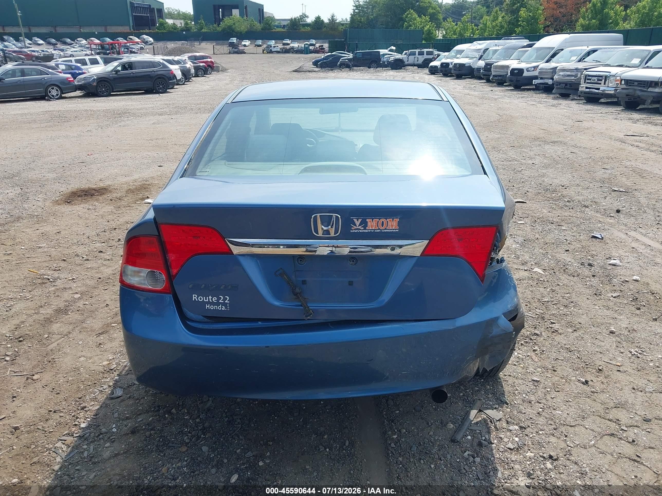 2009 Honda Civic Lx Синий vin: 2HGFA16529H367802