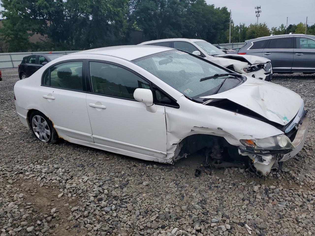 2009 Honda Civic Lx Белый vin: 2HGFA16529H368237