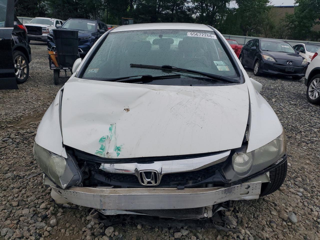 2009 Honda Civic Lx Белый vin: 2HGFA16529H368237