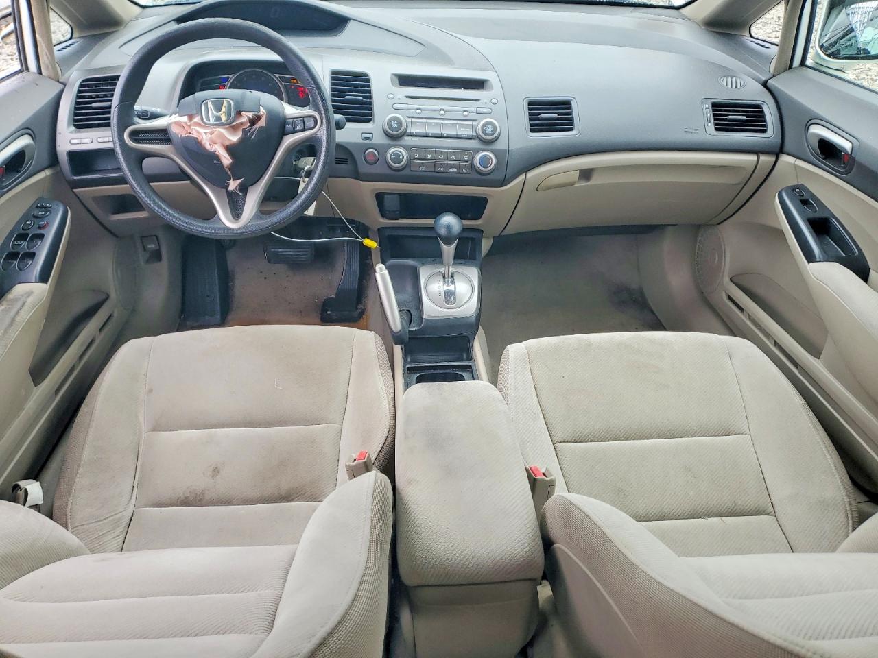 2009 Honda Civic Lx Белый vin: 2HGFA16529H368237