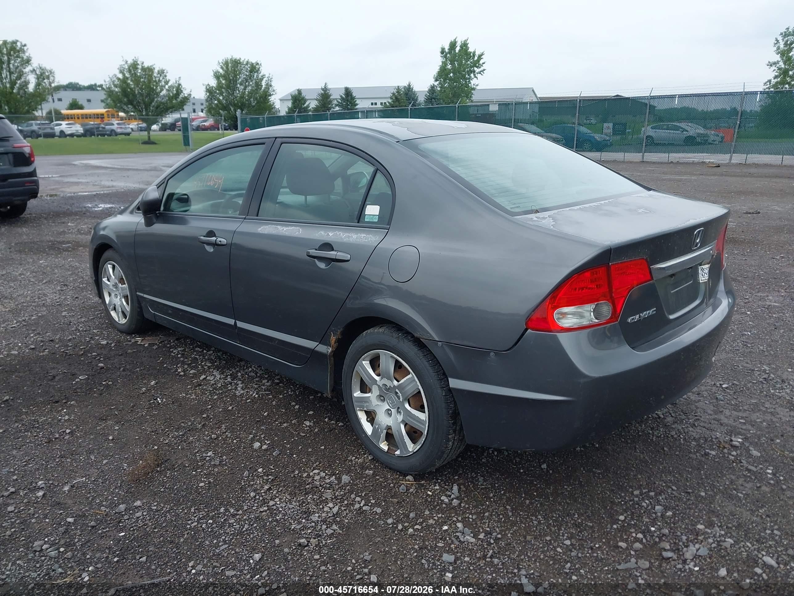2009 Honda Civic Lx Gray vin: 2HGFA16529H523109
