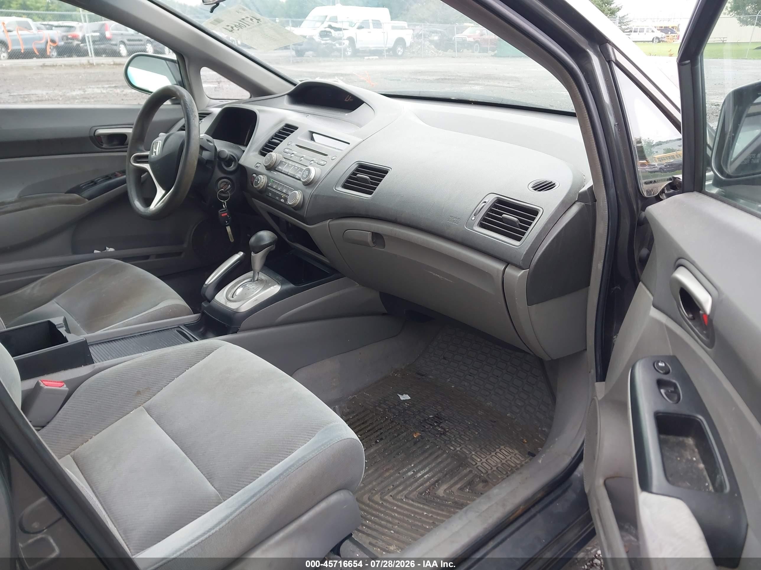 2009 Honda Civic Lx Gray vin: 2HGFA16529H523109