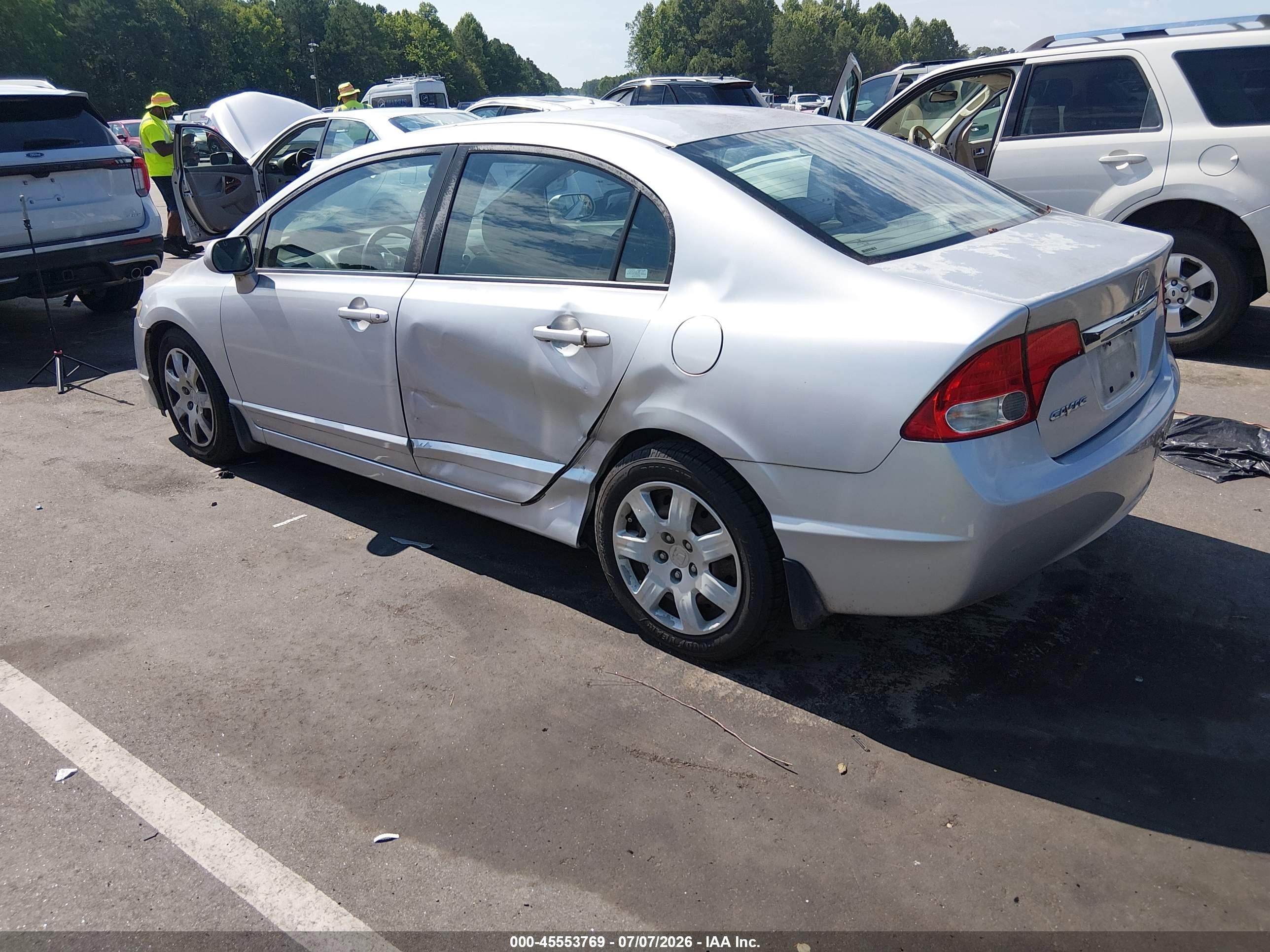 2009 Honda Civic Lx Серебряный vin: 2HGFA16529H530299