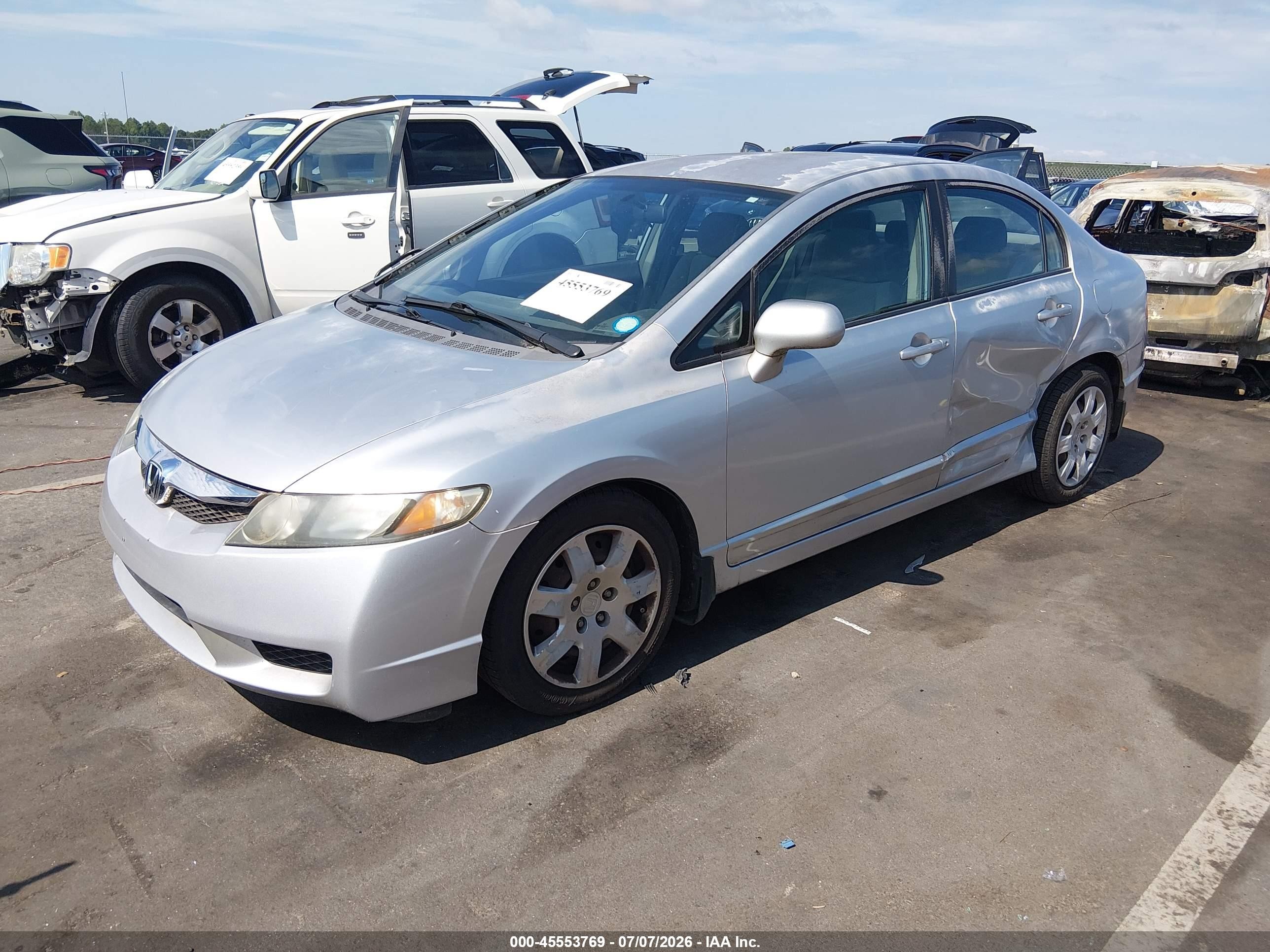 2009 Honda Civic Lx Серебряный vin: 2HGFA16529H530299
