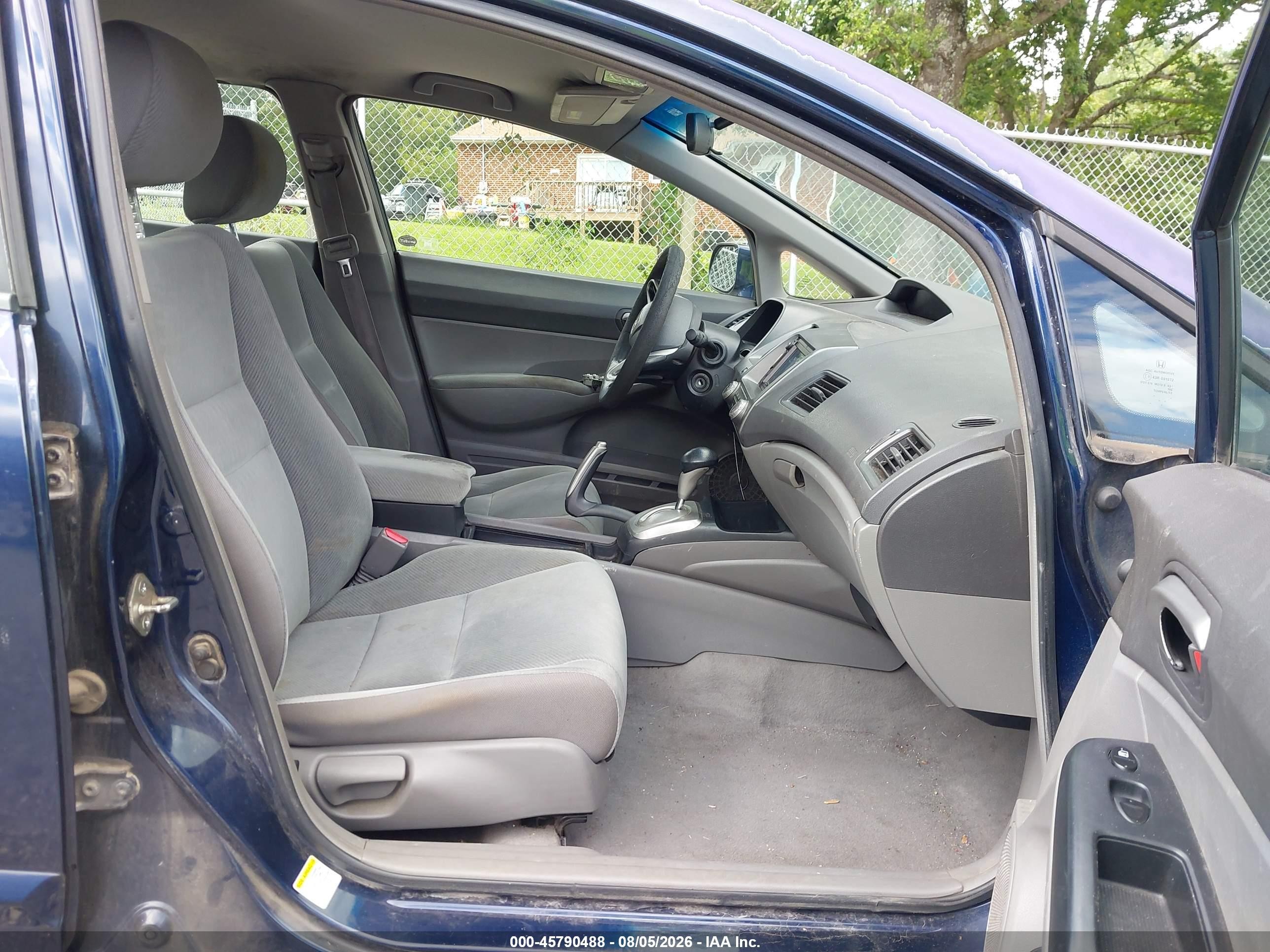 2009 Honda Civic Lx Blue vin: 2HGFA16529H534904