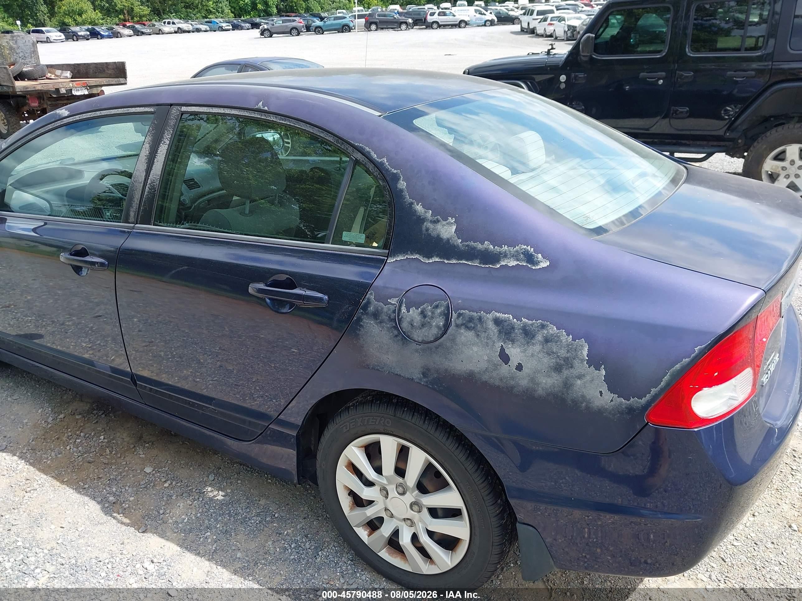 2009 Honda Civic Lx Blue vin: 2HGFA16529H534904