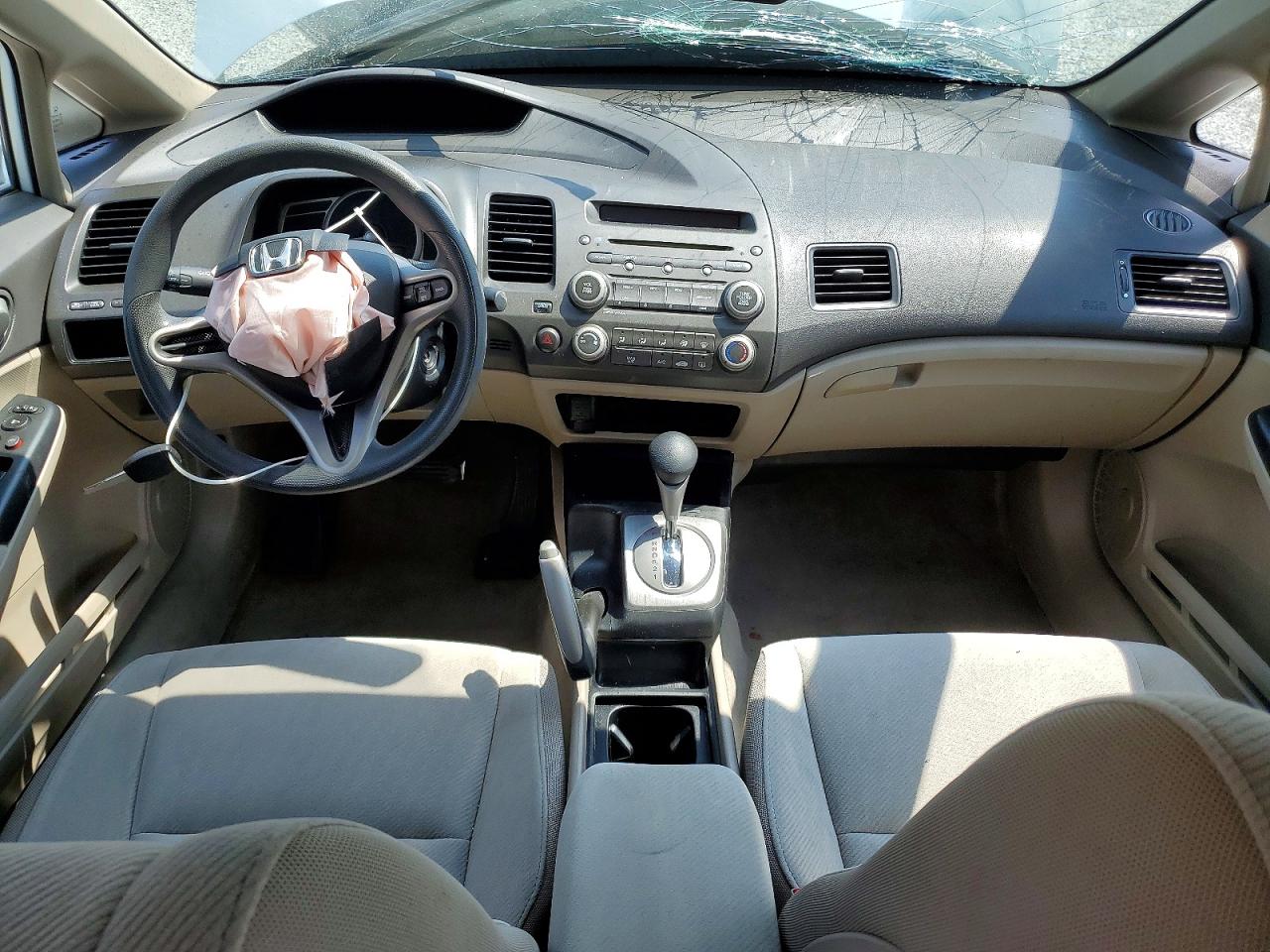2009 Honda Civic Lx White vin: 2HGFA16529H539875