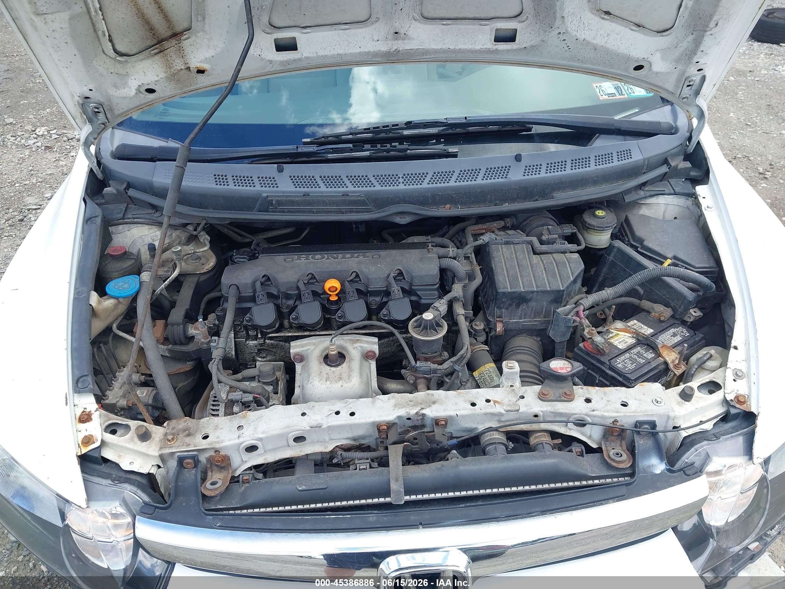 2006 Honda Civic Lx Белый vin: 2HGFA16536H503964