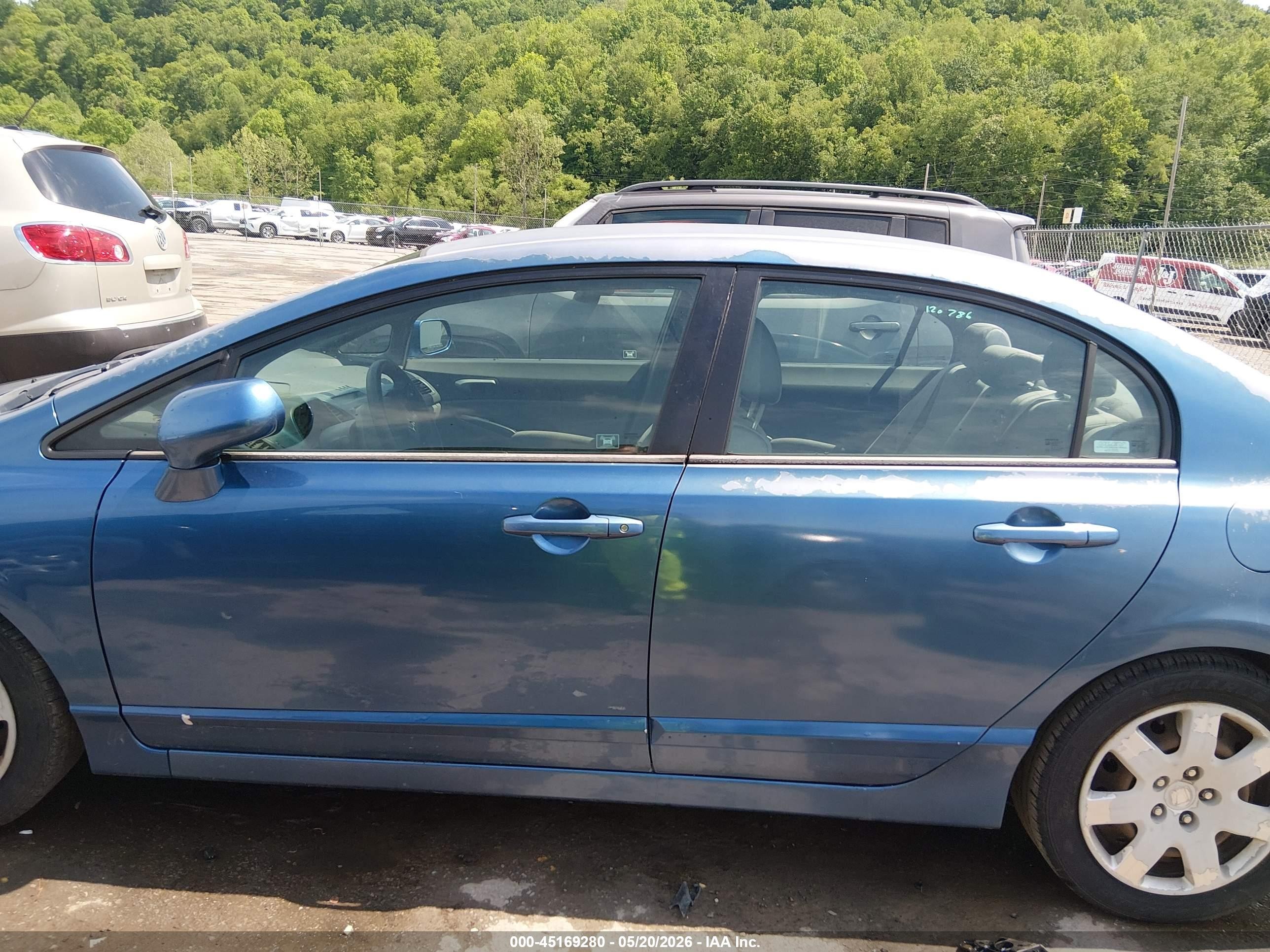 2006 Honda Civic Lx Blue vin: 2HGFA16536H506167