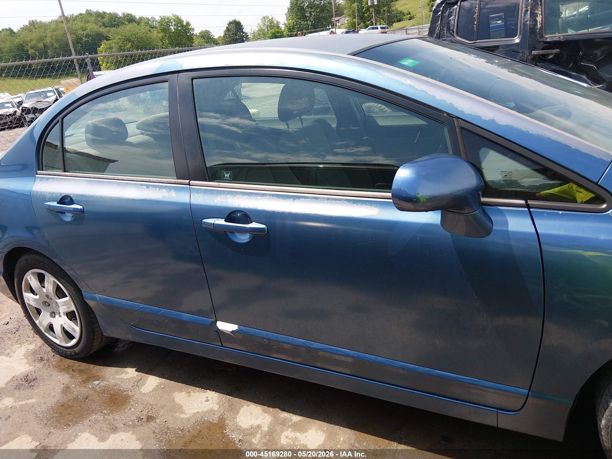 2006 Honda Civic Lx Blue vin: 2HGFA16536H506167