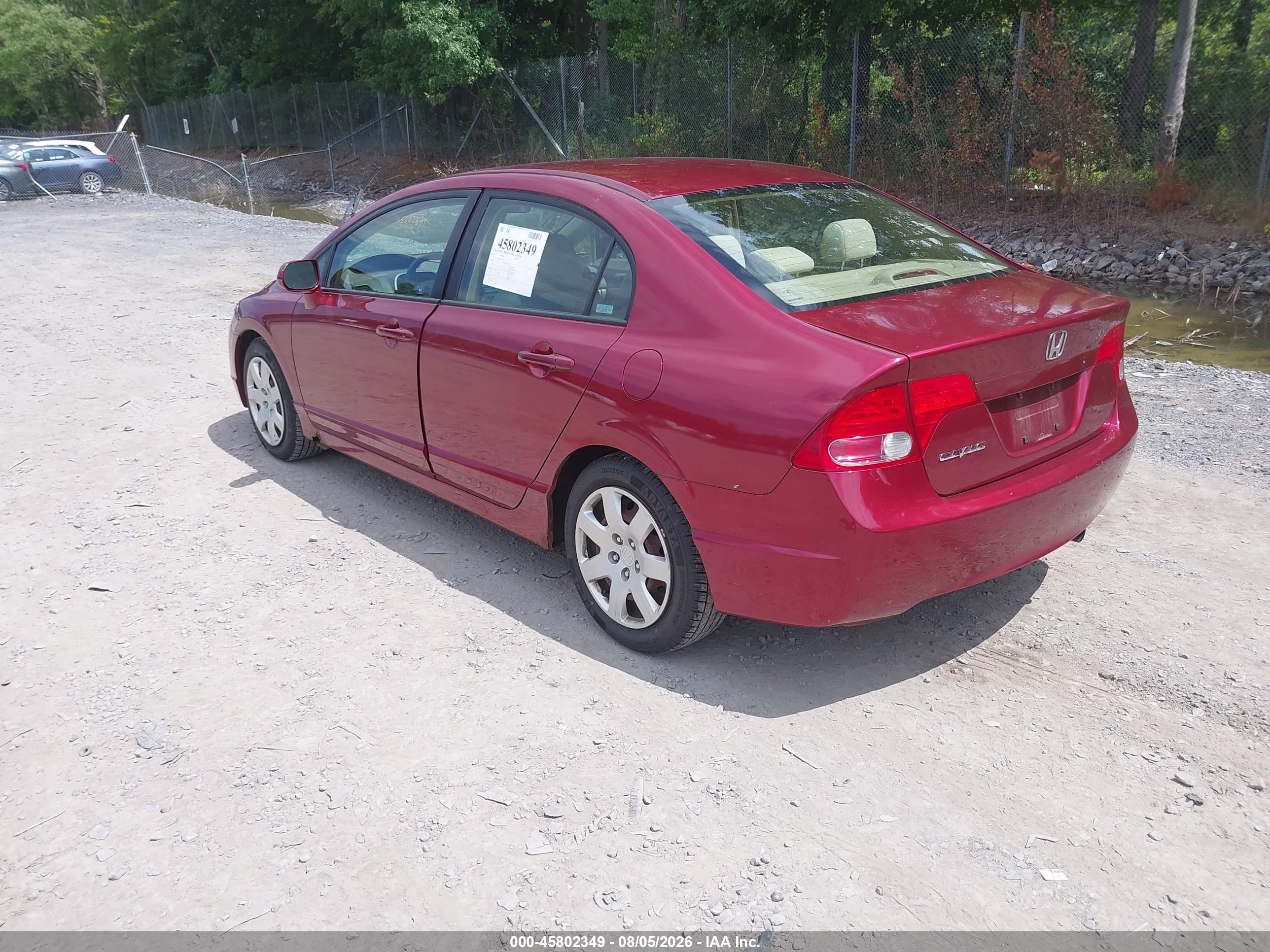 2006 Honda Civic Lx Burgundy vin: 2HGFA16536H516388