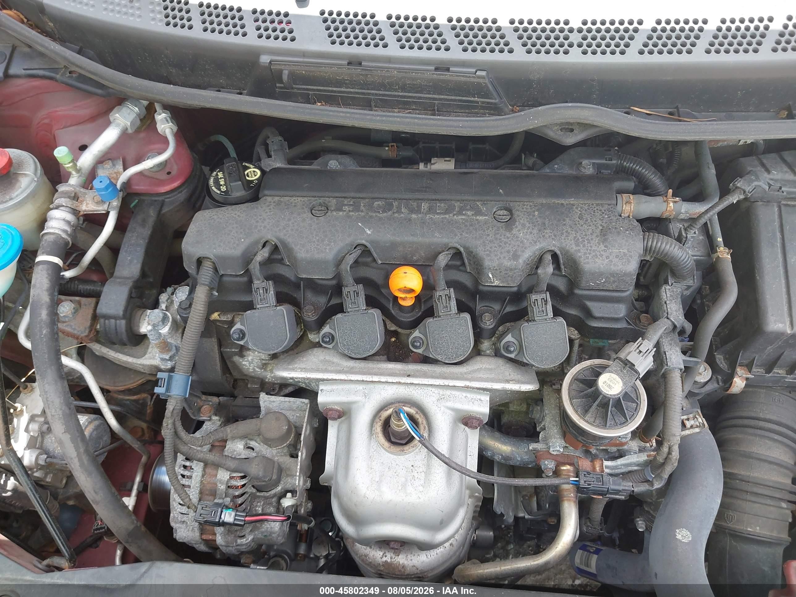 2006 Honda Civic Lx Burgundy vin: 2HGFA16536H516388