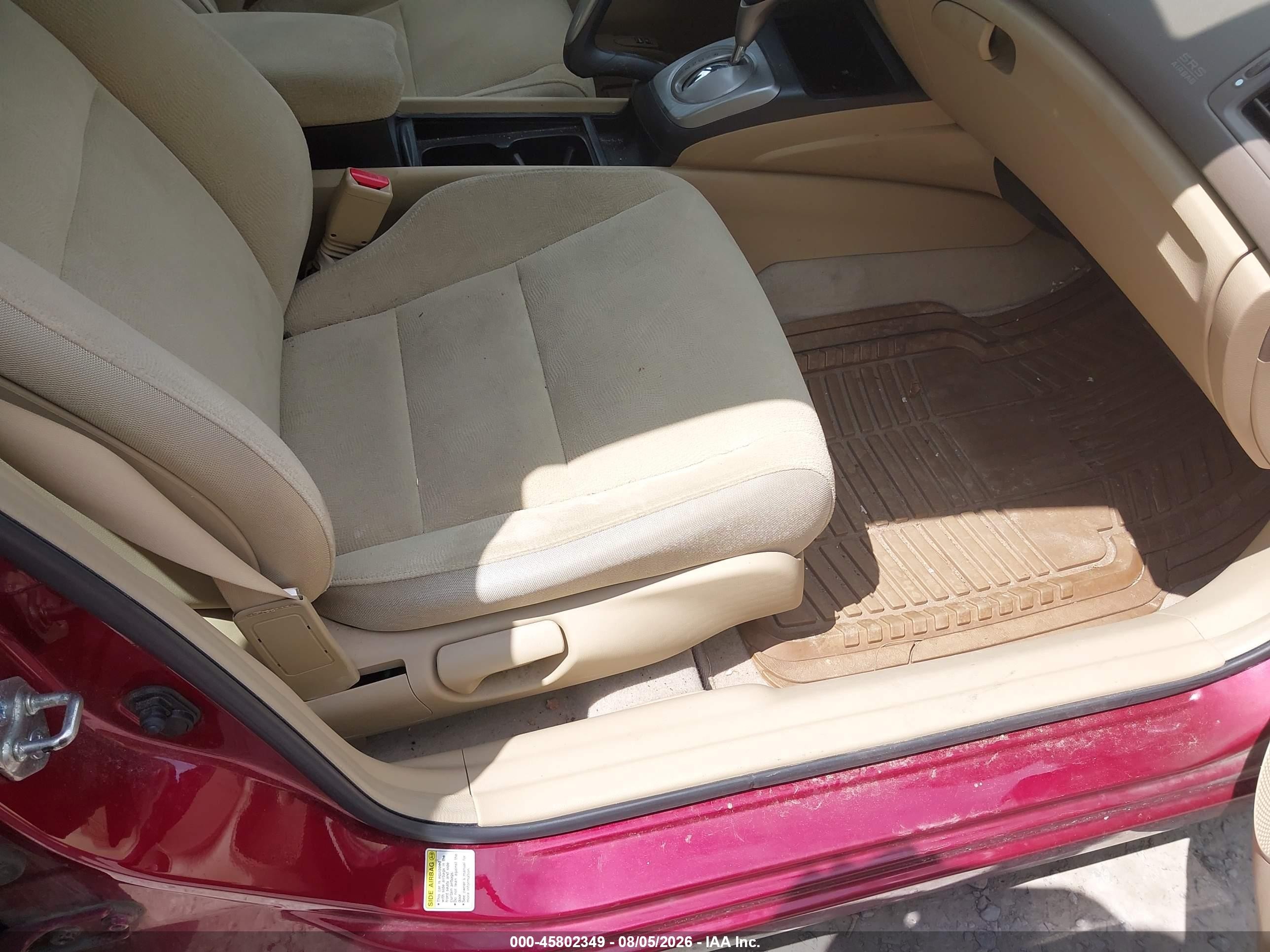 2006 Honda Civic Lx Burgundy vin: 2HGFA16536H516388