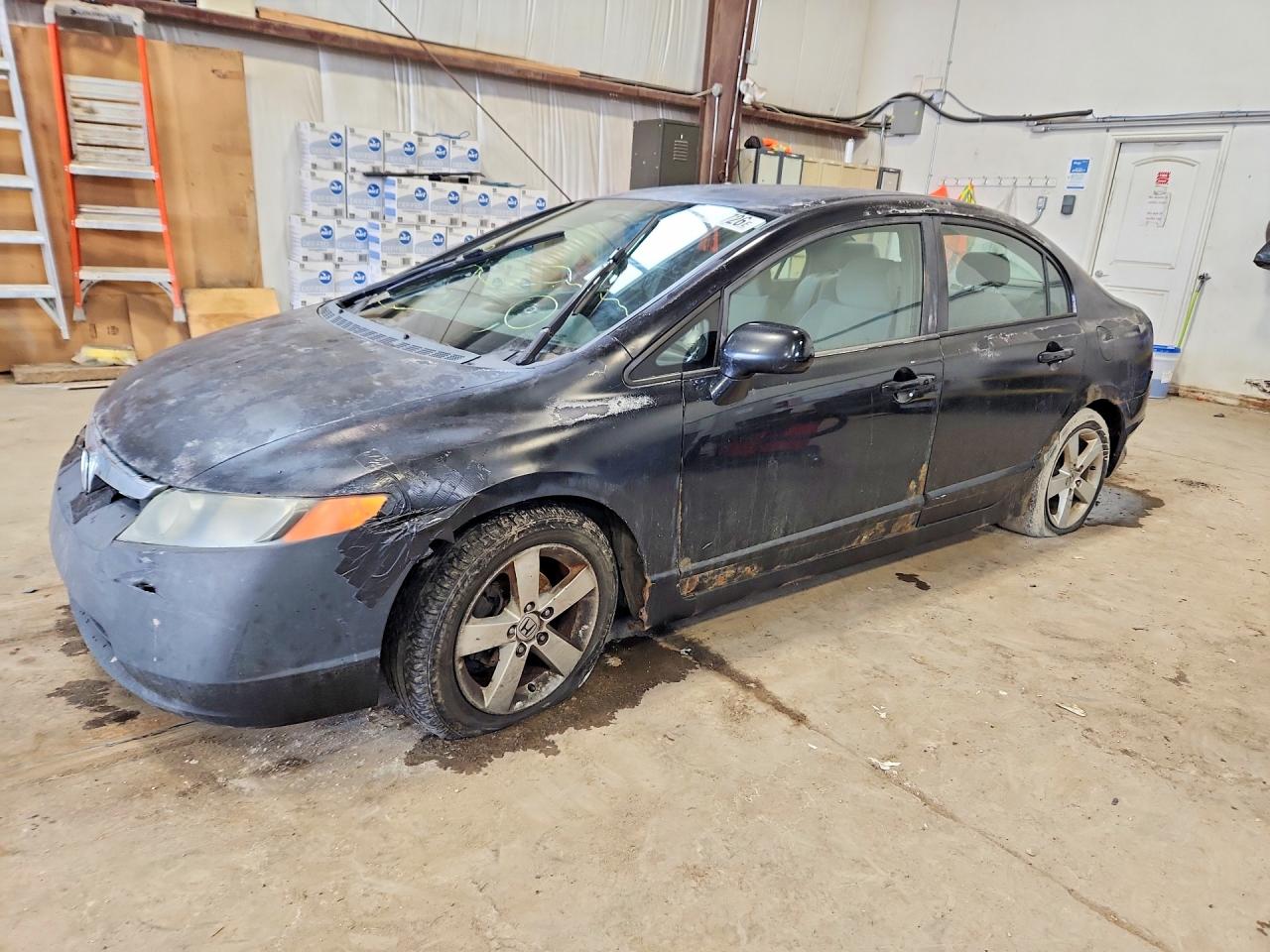 2007 Honda Civic Lx 4dr Black vin: 2HGFA16537H010836
