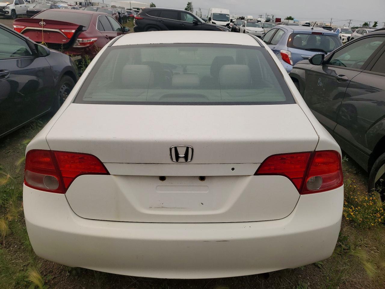 2007 Honda Civic Lx Белый vin: 2HGFA16537H037843