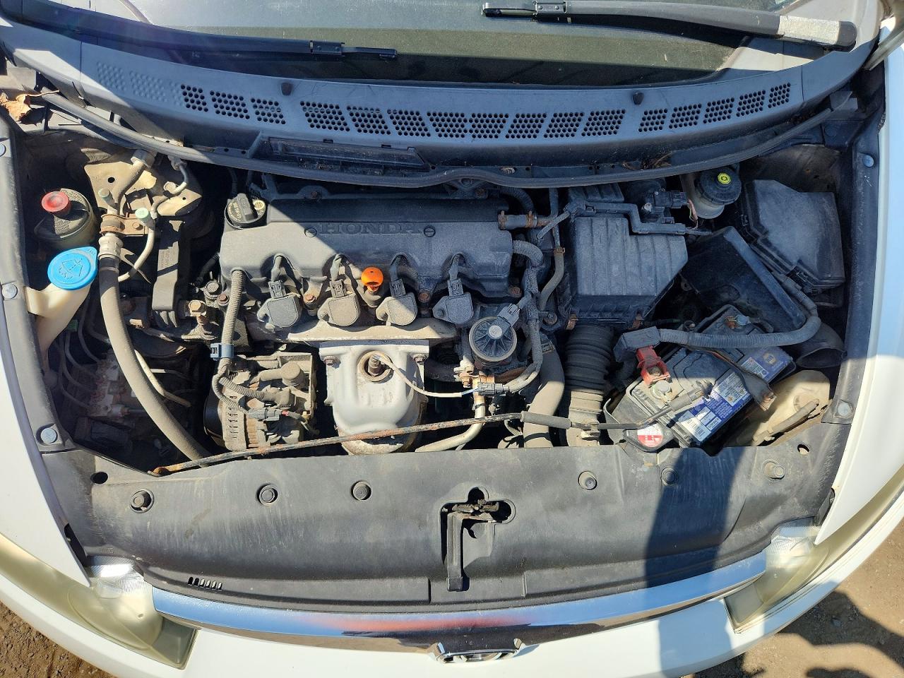 2007 Honda Civic Lx Белый vin: 2HGFA16537H037843
