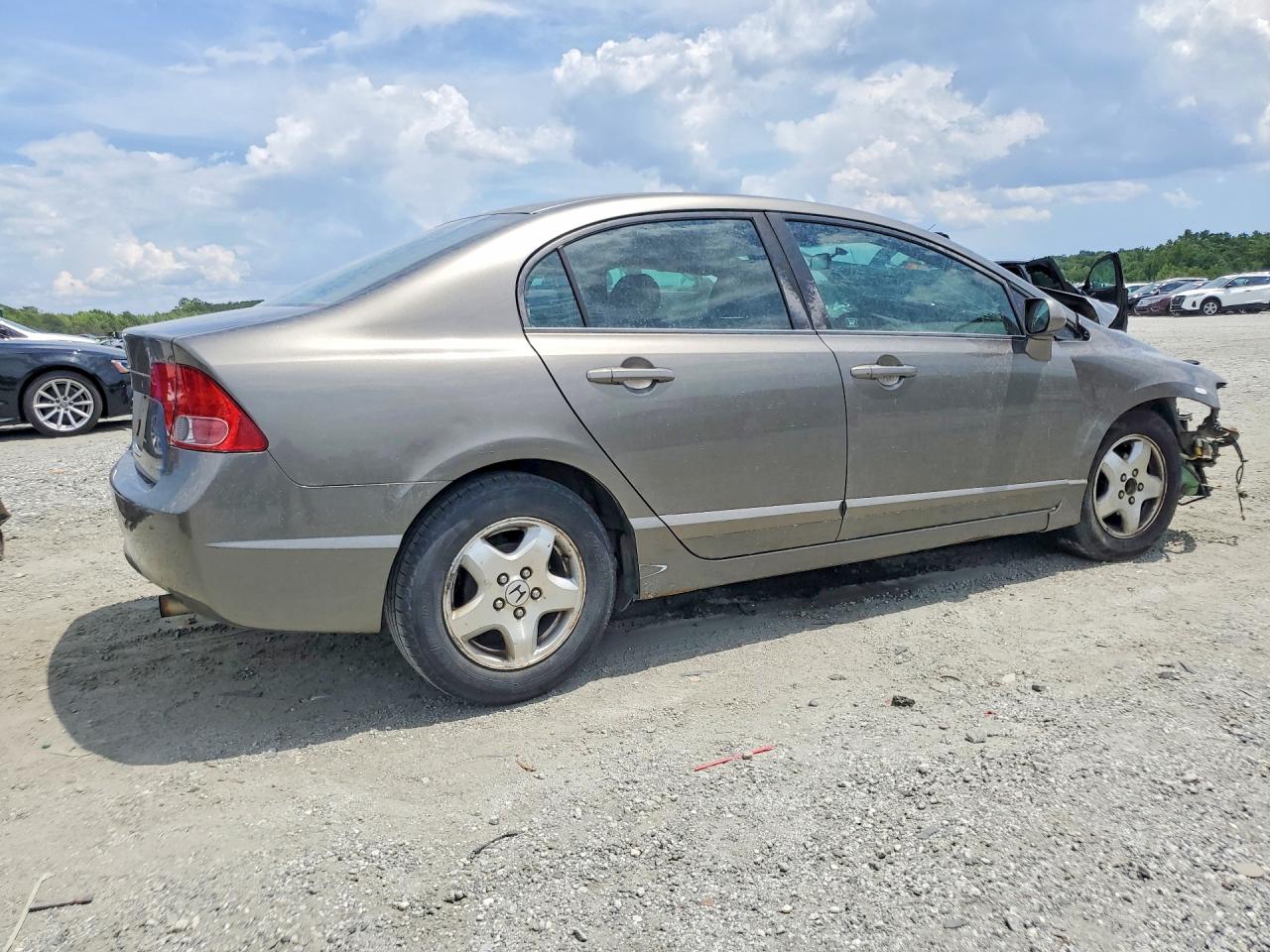 2007 Honda Civic Lx Gray vin: 2HGFA16537H303202