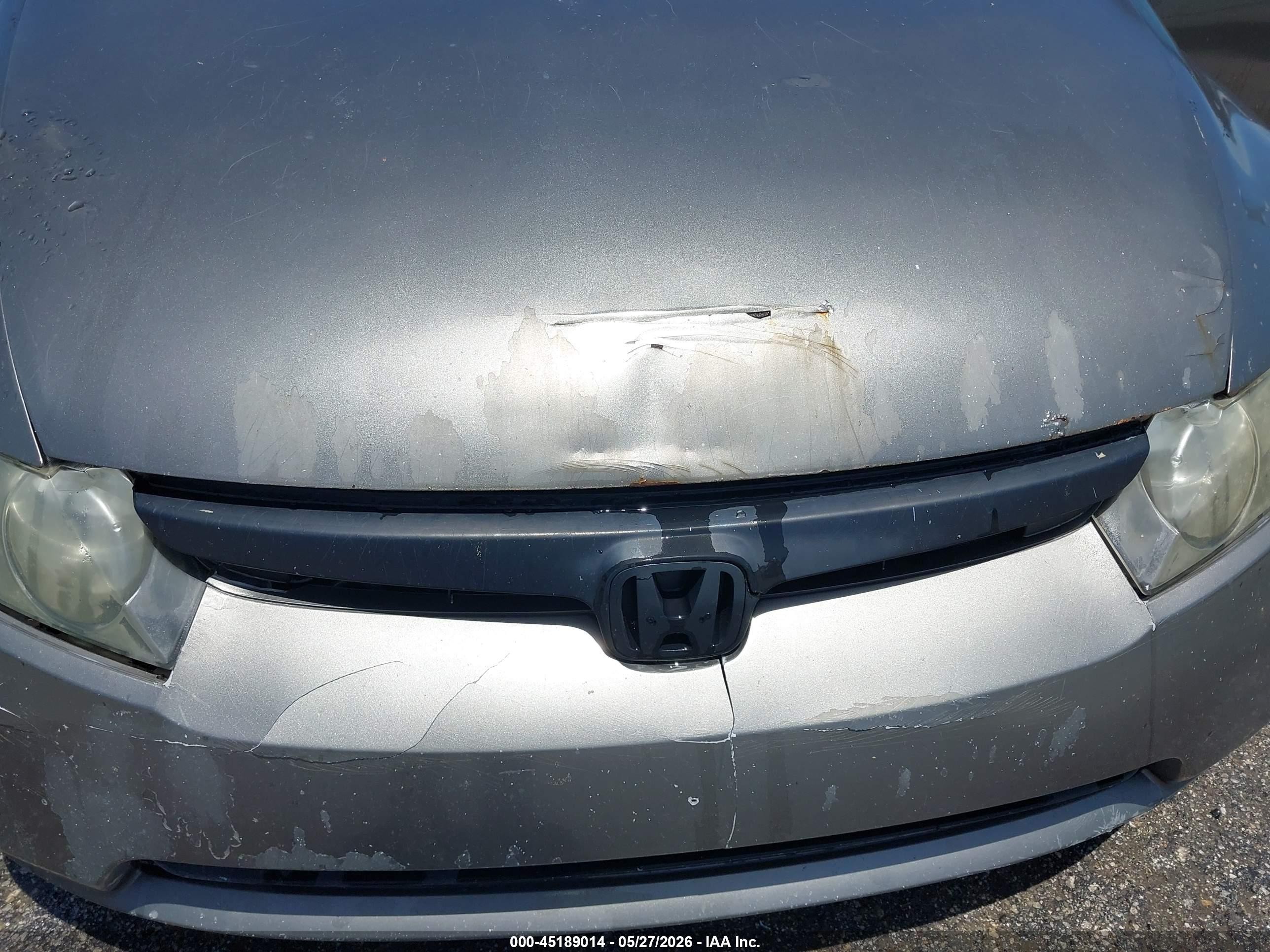 2007 Honda Civic Lx Серый vin: 2HGFA16537H305841