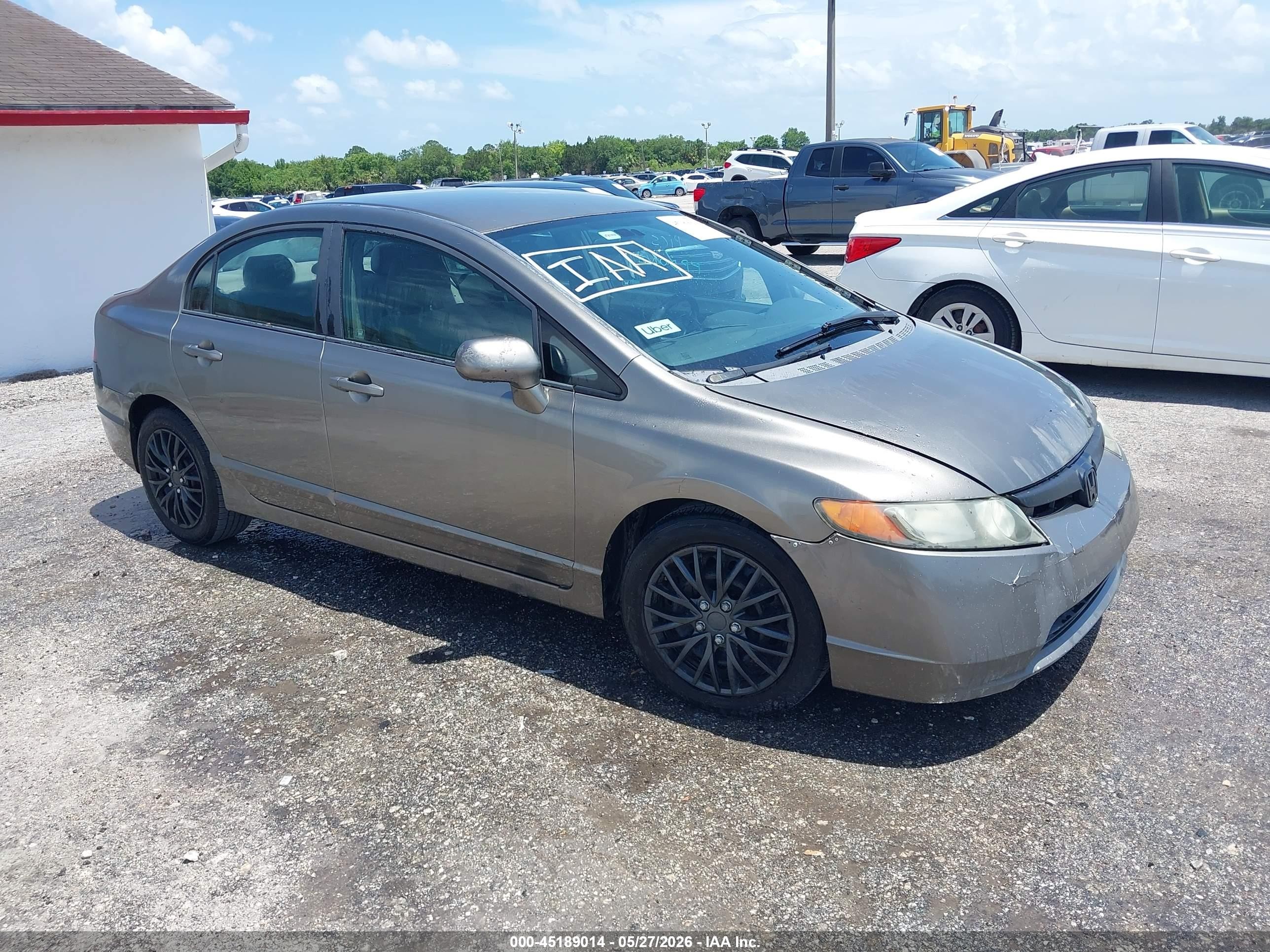 2007 Honda Civic Lx Серый vin: 2HGFA16537H305841