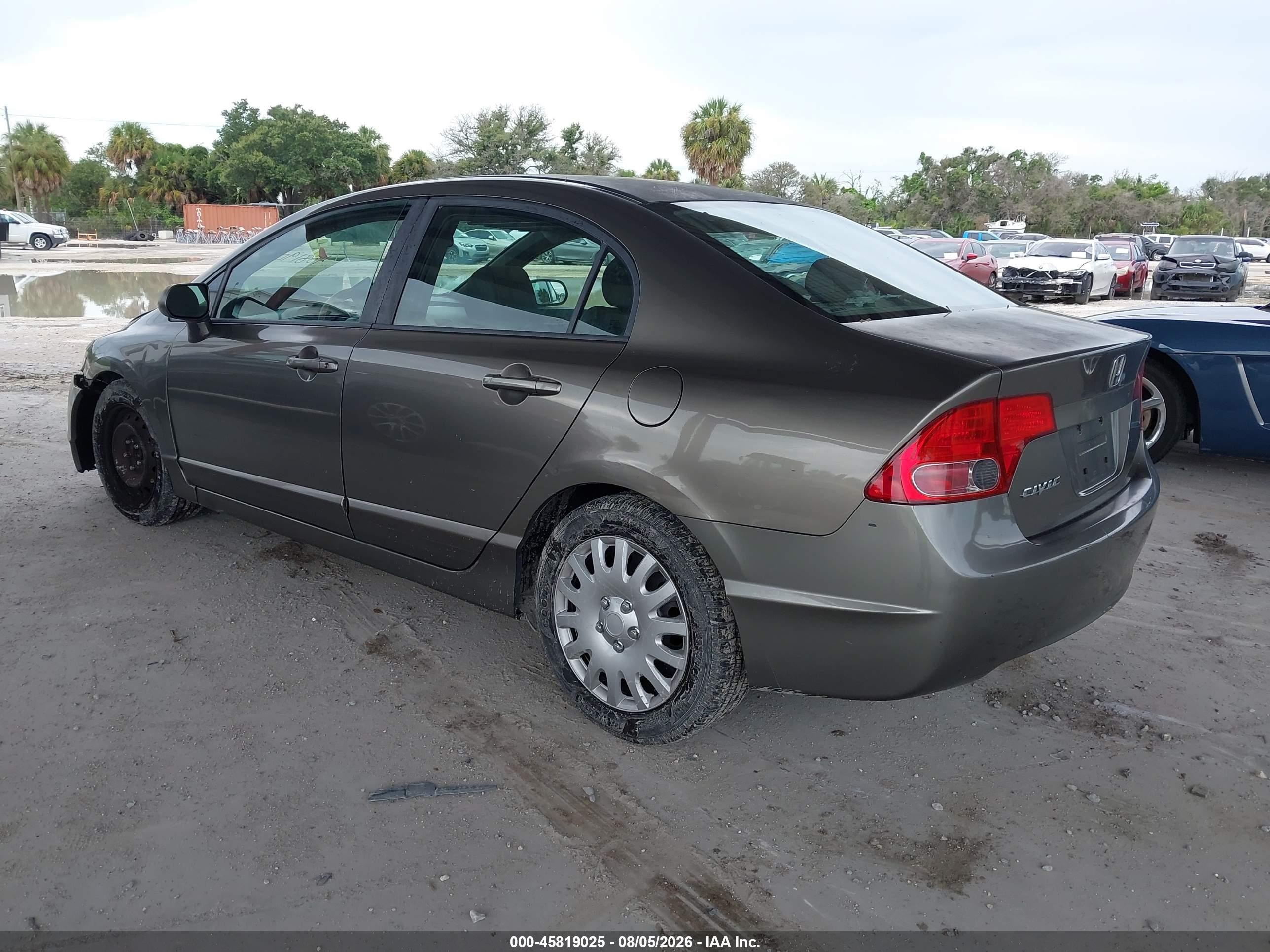 2007 Honda Civic Lx Gray vin: 2HGFA16537H314300