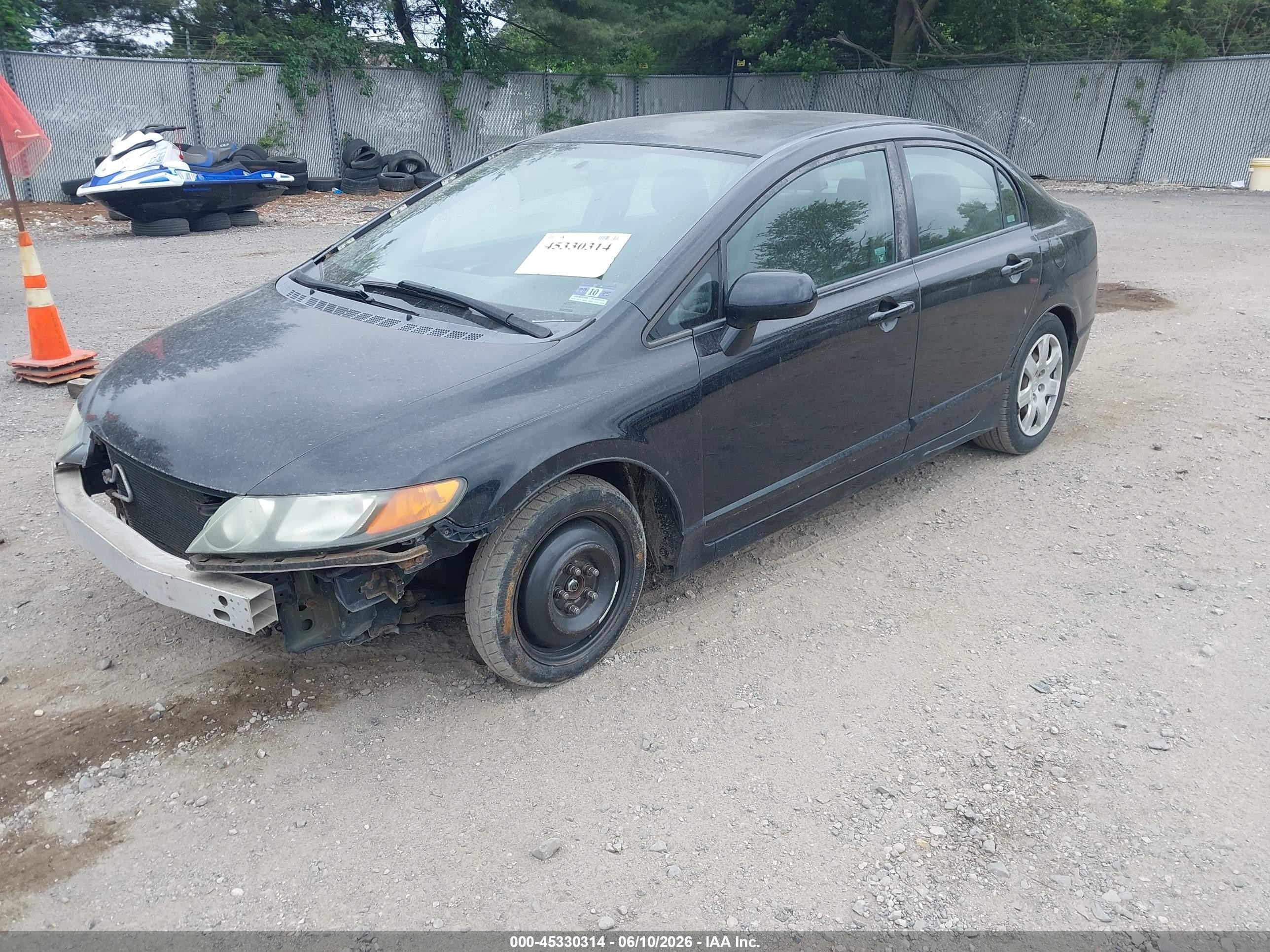 2007 Honda Civic Lx Черный vin: 2HGFA16537H316581