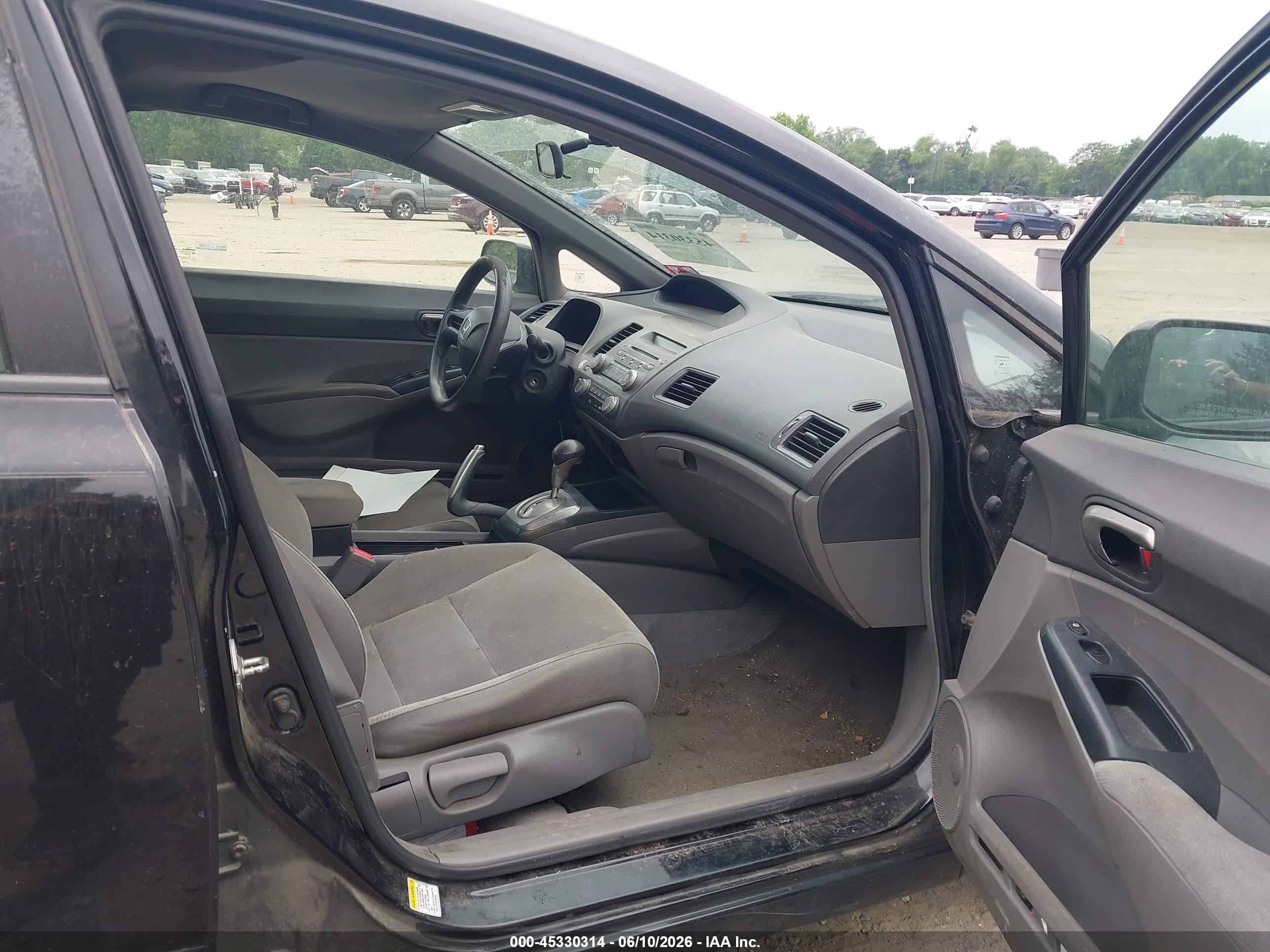 2007 Honda Civic Lx Черный vin: 2HGFA16537H316581