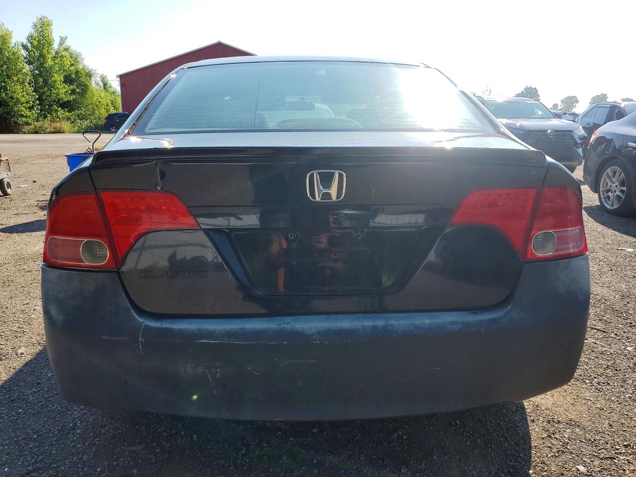 2008 Honda Civic Lx Black vin: 2HGFA16538H115037