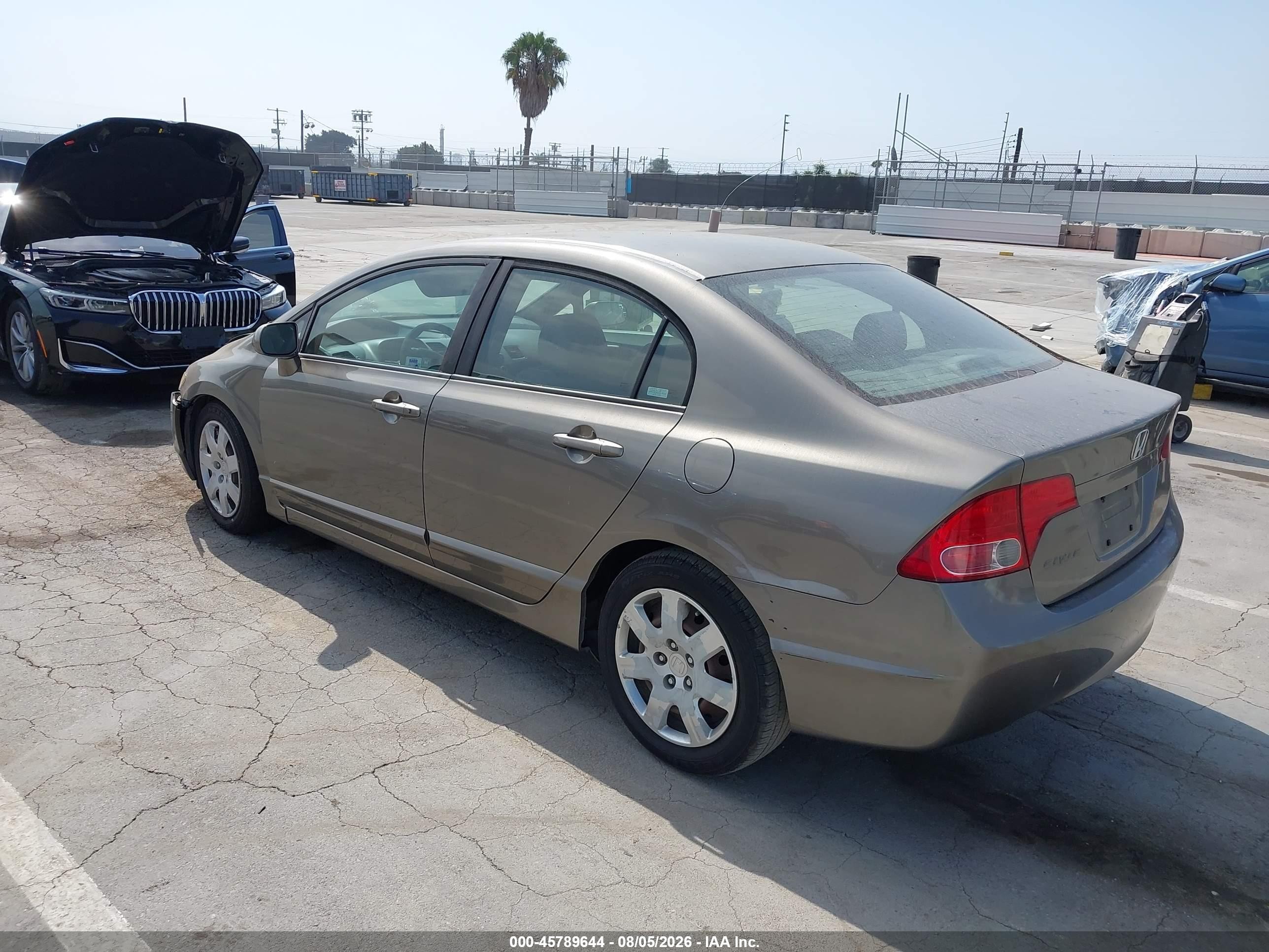 2008 Honda Civic Lx Gray vin: 2HGFA16538H309714