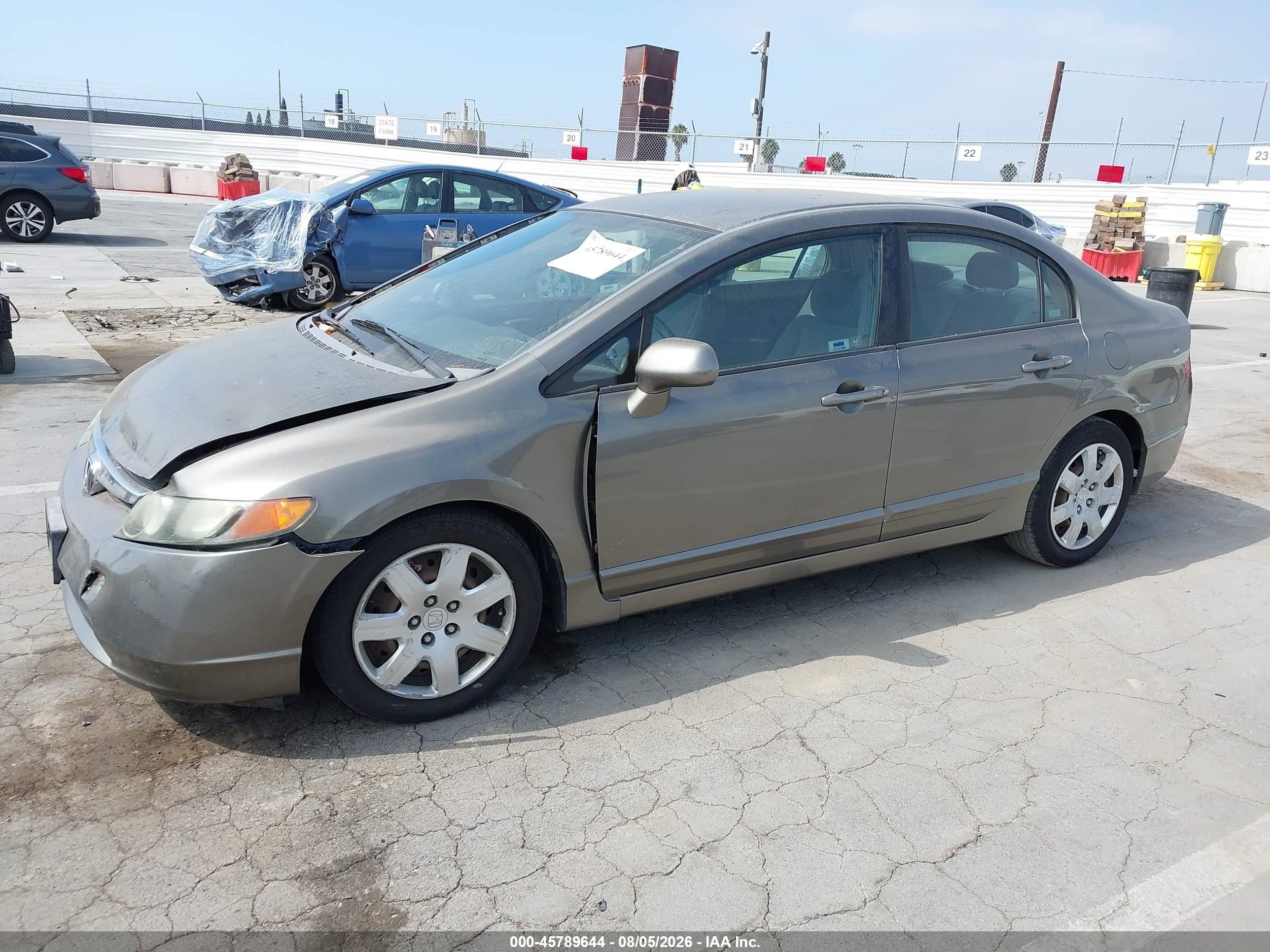 2008 Honda Civic Lx Gray vin: 2HGFA16538H309714