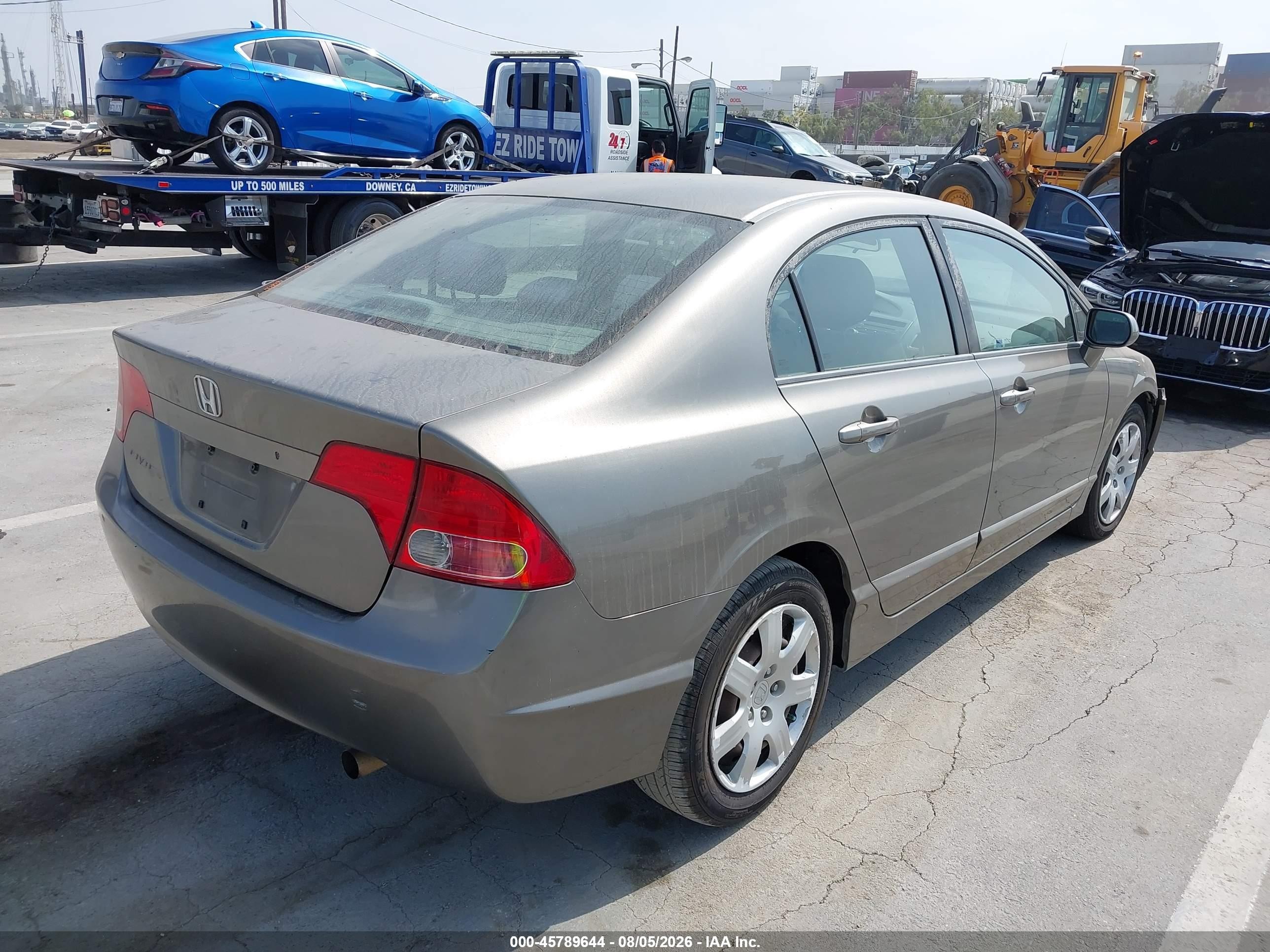 2008 Honda Civic Lx Gray vin: 2HGFA16538H309714