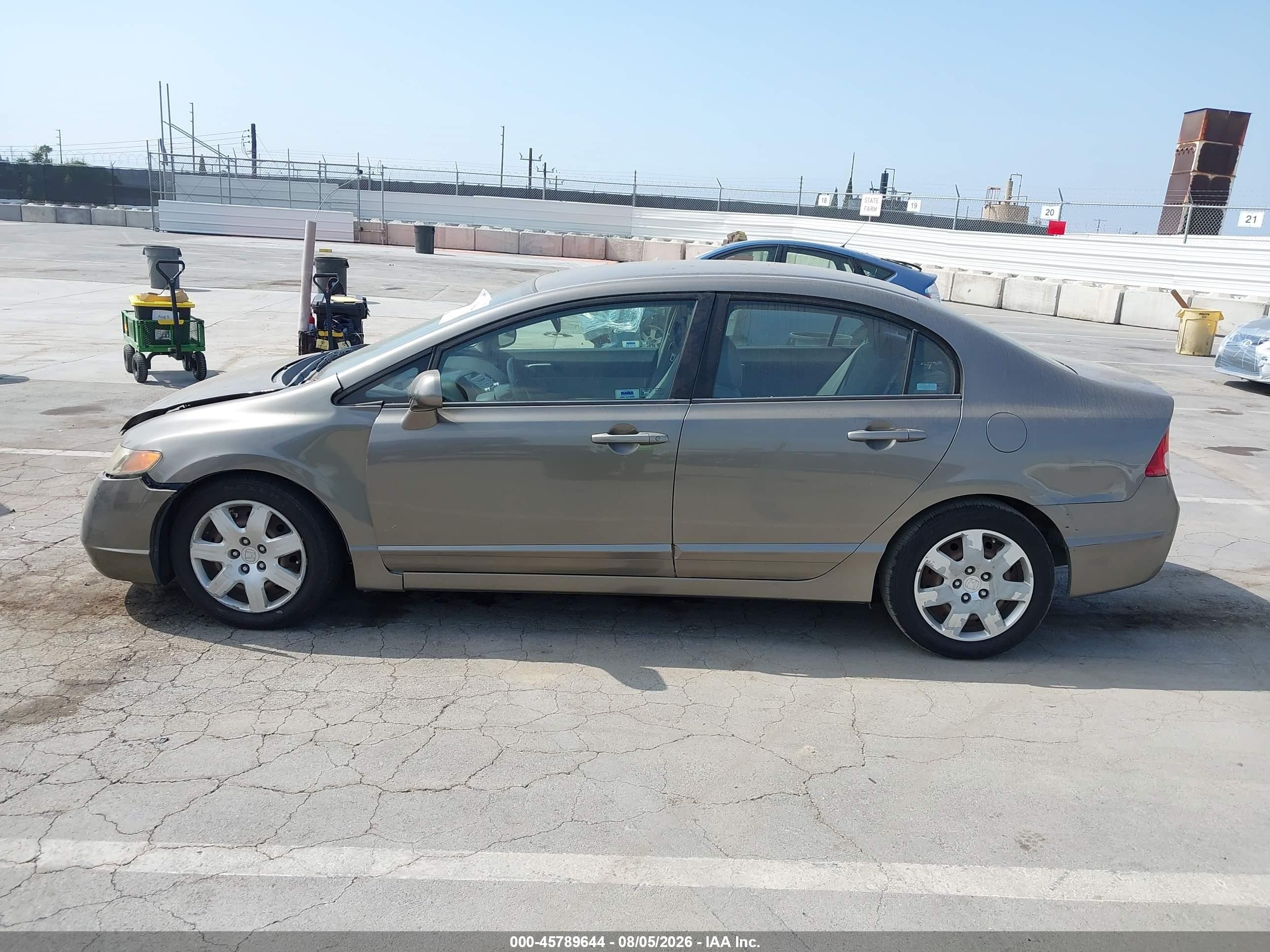 2008 Honda Civic Lx Gray vin: 2HGFA16538H309714