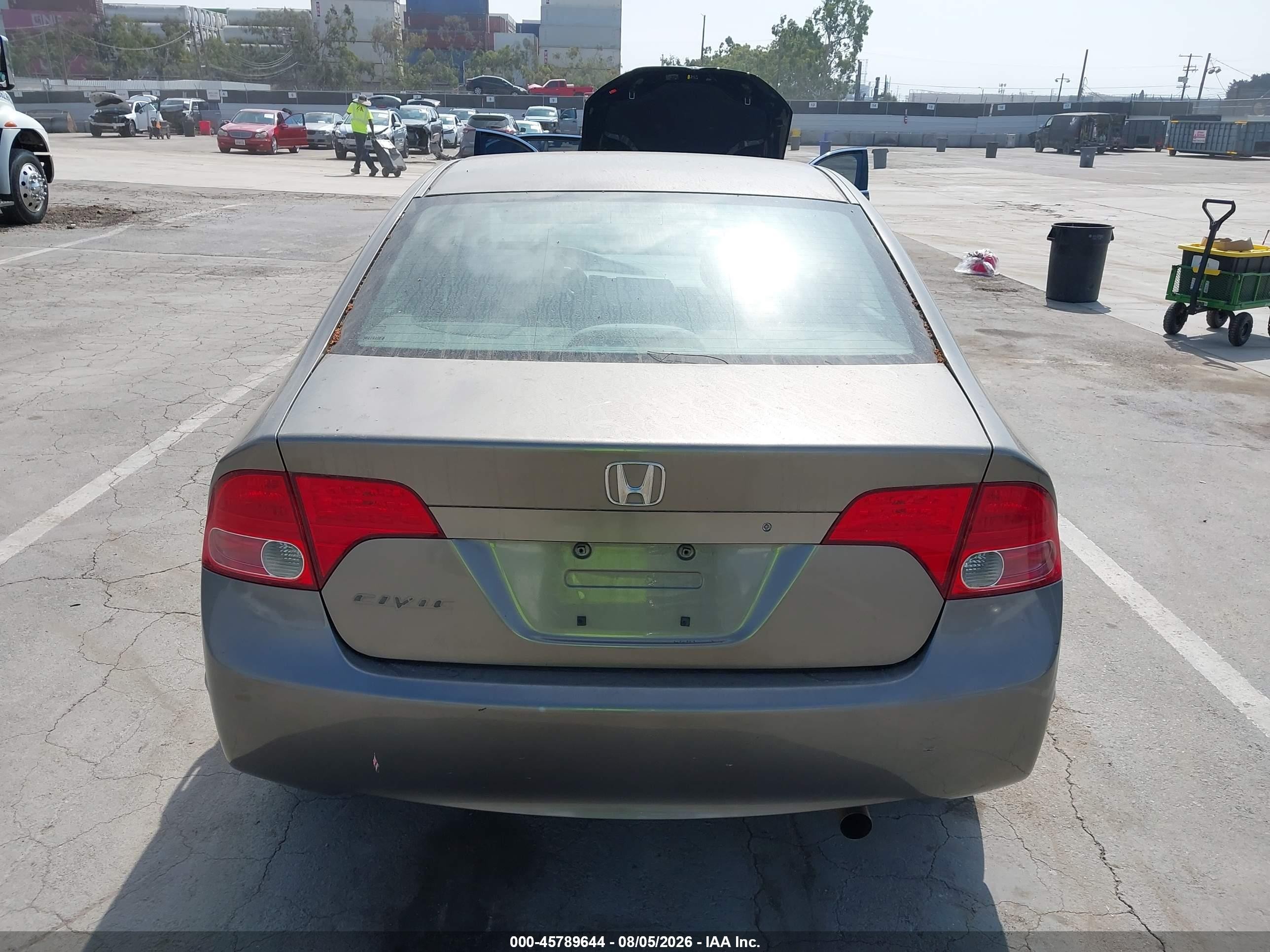2008 Honda Civic Lx Gray vin: 2HGFA16538H309714