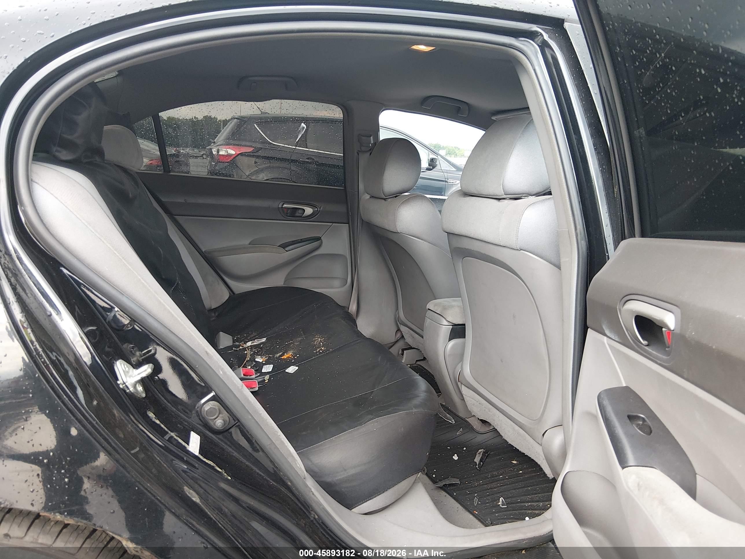 2008 Honda Civic Lx Black vin: 2HGFA16538H314850