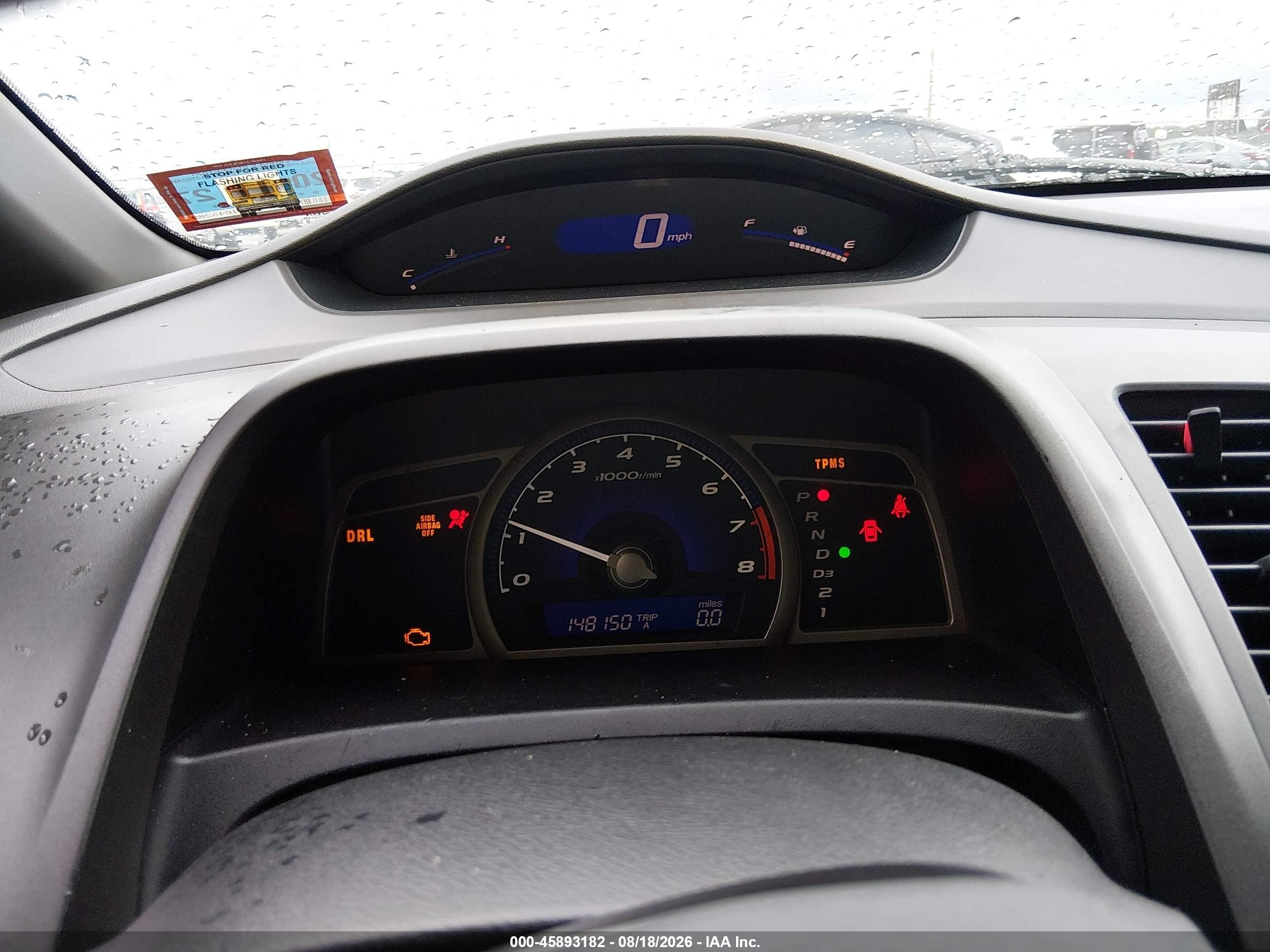2008 Honda Civic Lx Black vin: 2HGFA16538H314850