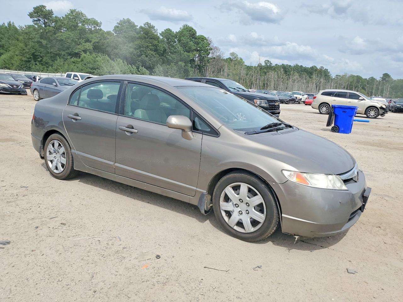 2008 Honda Civic Lx Gray vin: 2HGFA16538H321765