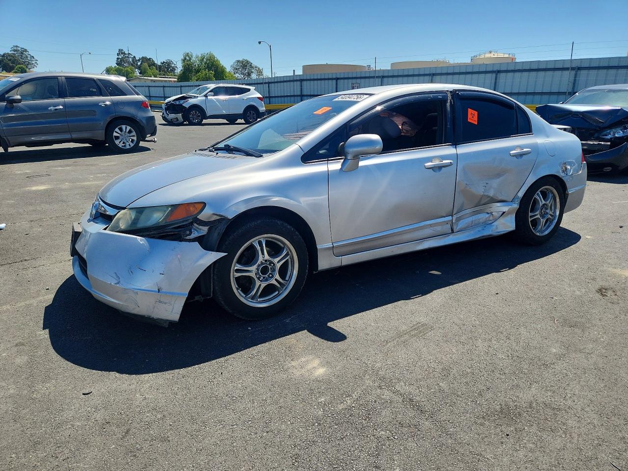 2008 Honda Civic Lx Silver vin: 2HGFA16538H326304