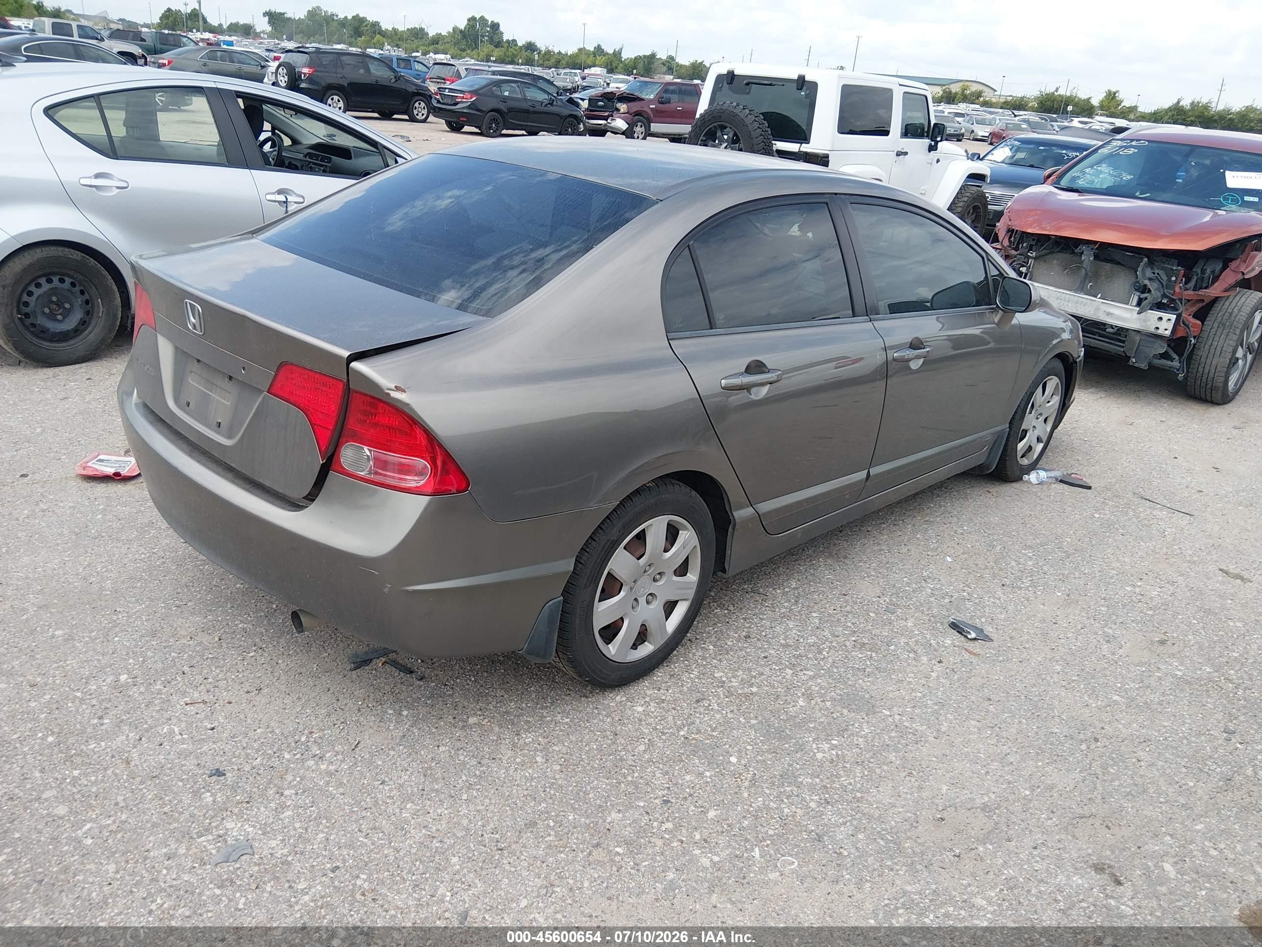 2008 Honda Civic Lx Gray vin: 2HGFA16538H337982