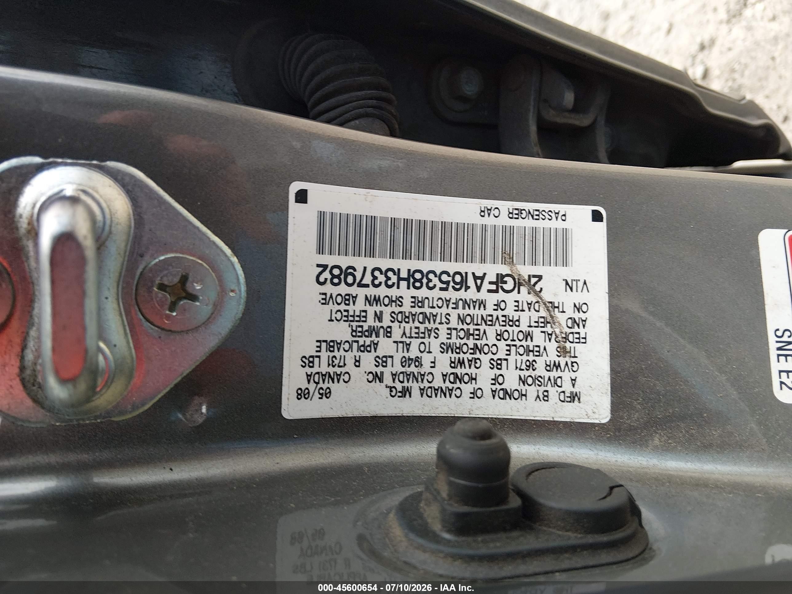 2008 Honda Civic Lx Gray vin: 2HGFA16538H337982