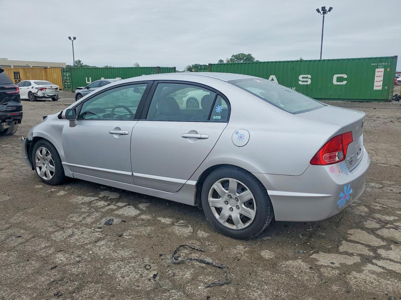 2008 Honda Civic Lx Silver vin: 2HGFA16538H343619