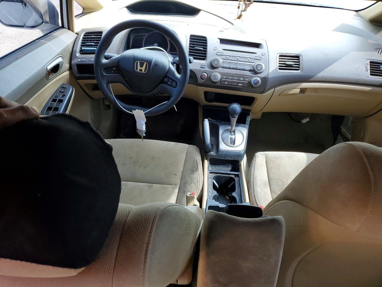 2008 Honda Civic Lx White vin: 2HGFA16538H350585