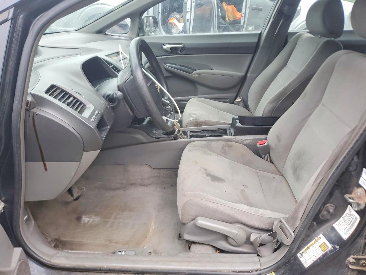 2008 Honda Civic Lx Black vin: 2HGFA16538H356175