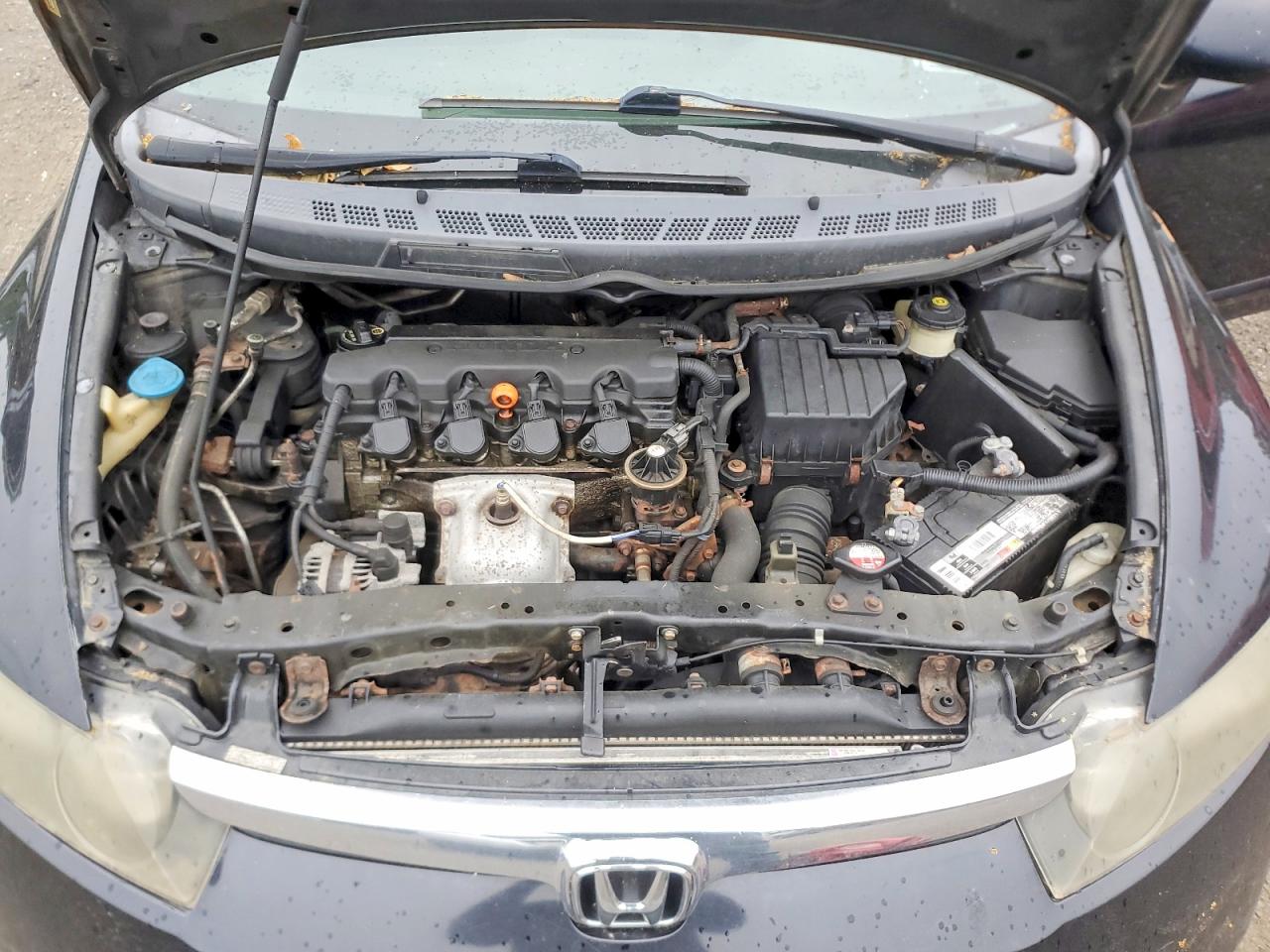 2008 Honda Civic Lx Black vin: 2HGFA16538H356175