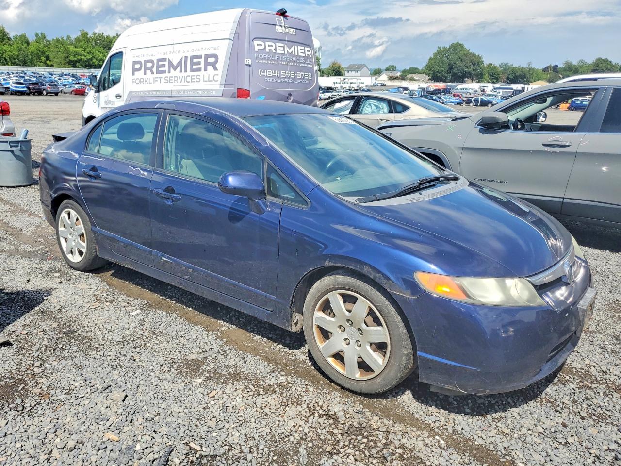 2008 Honda Civic Lx Blue vin: 2HGFA16538H510206