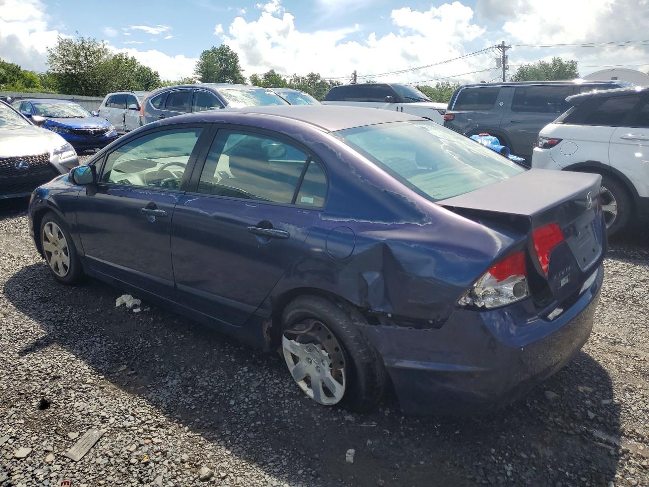 2008 Honda Civic Lx Blue vin: 2HGFA16538H510206