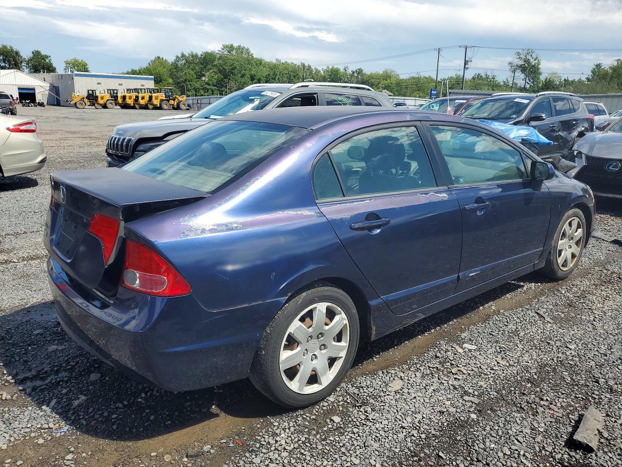 2008 Honda Civic Lx Blue vin: 2HGFA16538H510206