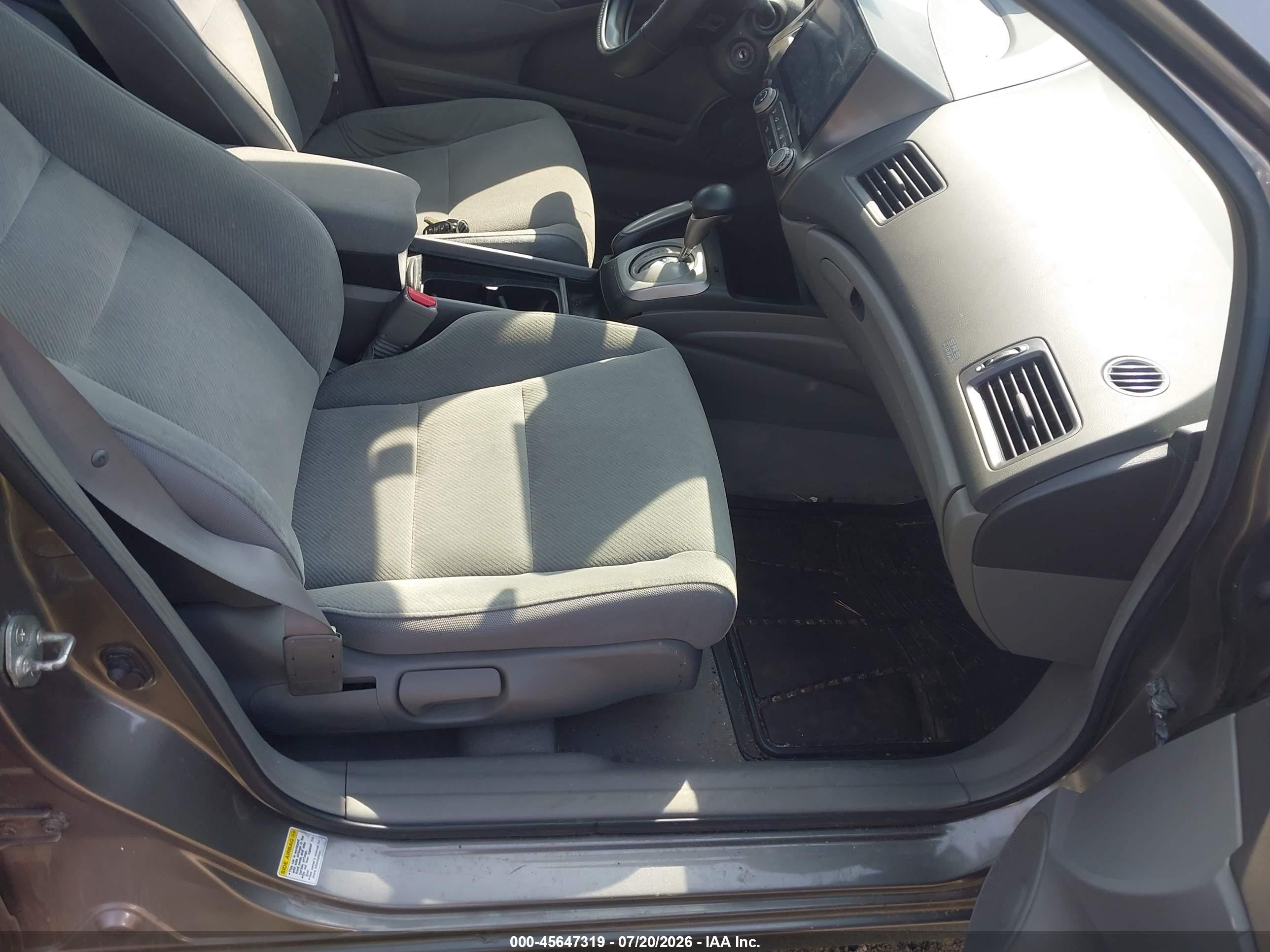 2008 Honda Civic Lx Gray vin: 2HGFA16538H510612