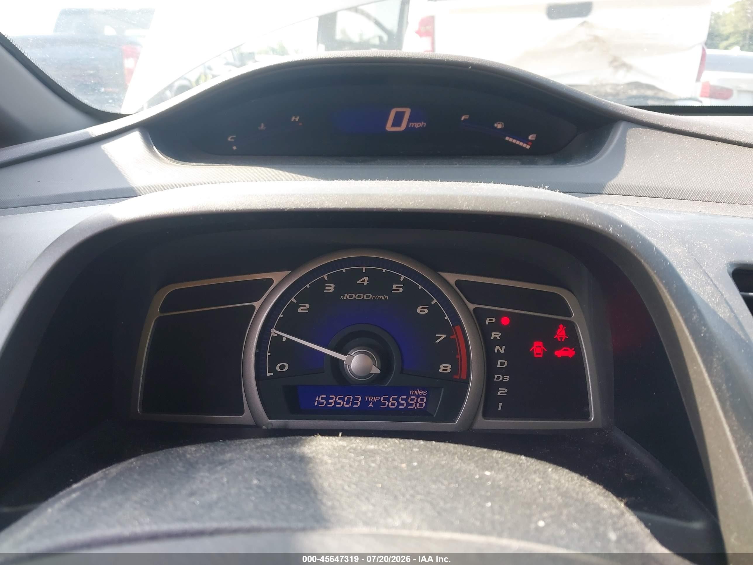 2008 Honda Civic Lx Gray vin: 2HGFA16538H510612